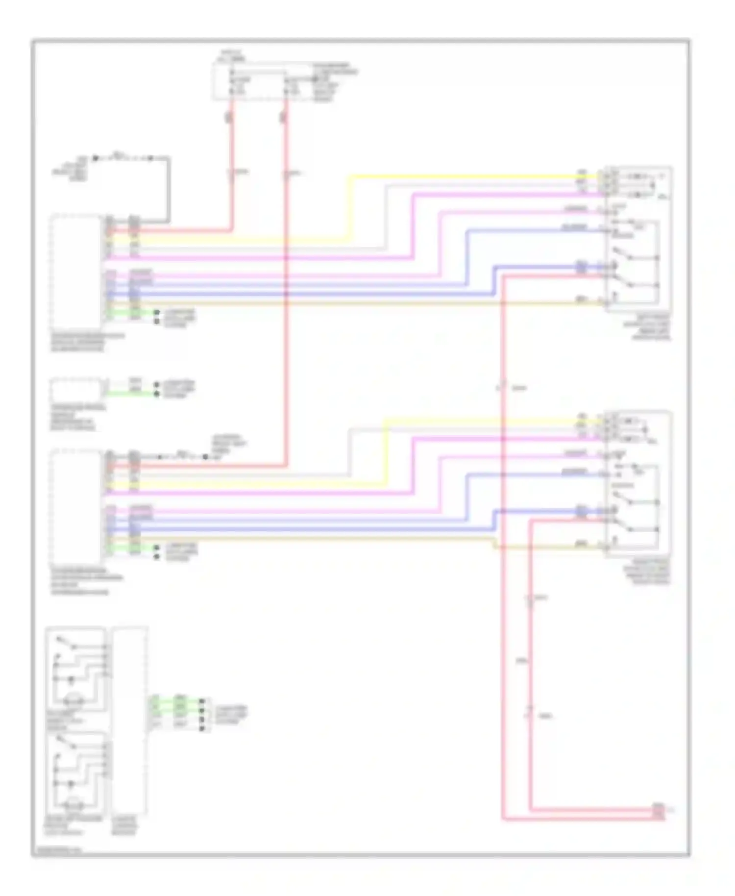 XC90 Volvo I facelift (2006-2014): Power door locks circuit (1 of 2)