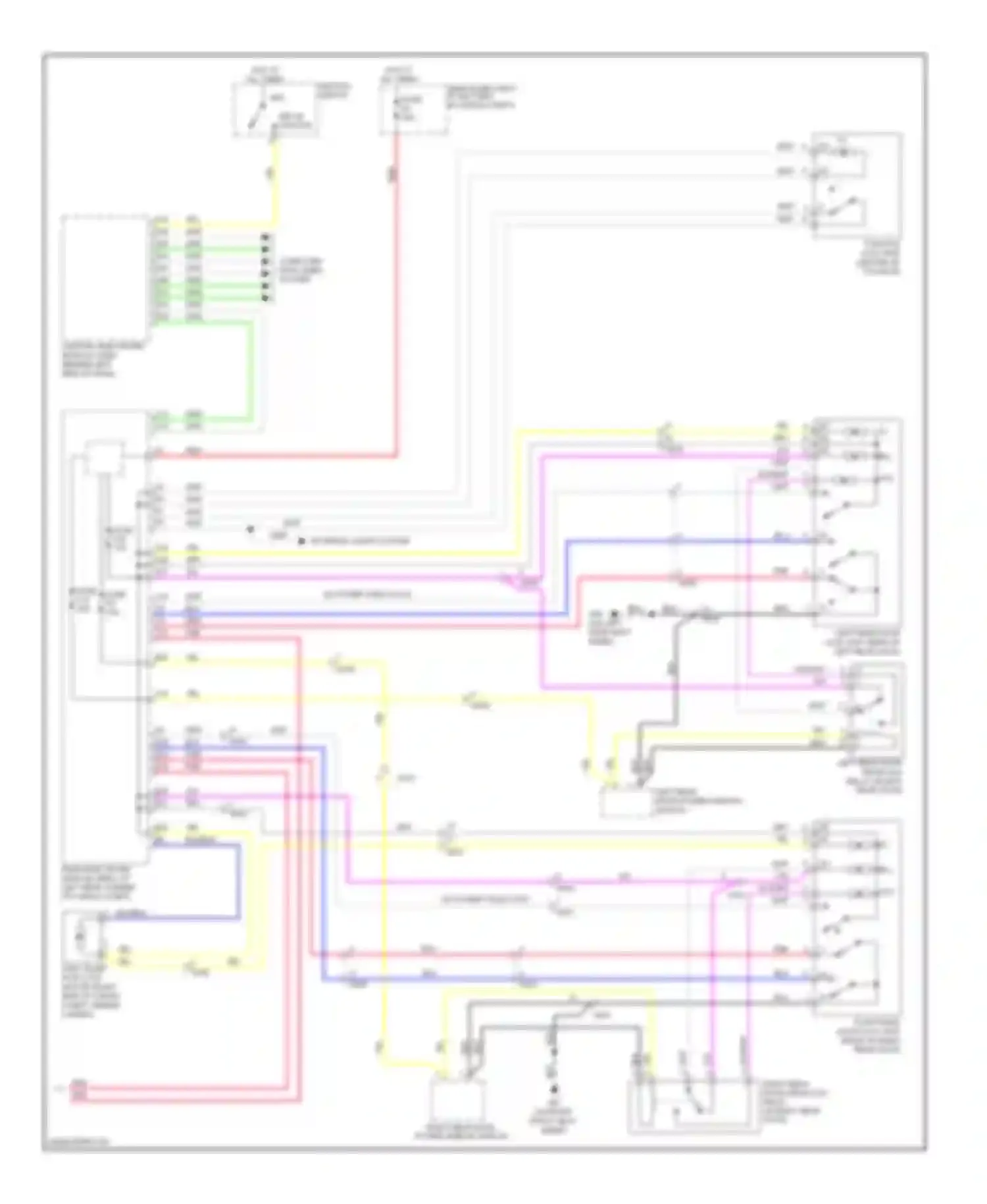 XC90 Volvo I facelift (2006-2014): Power door locks circuit (2 of 2)