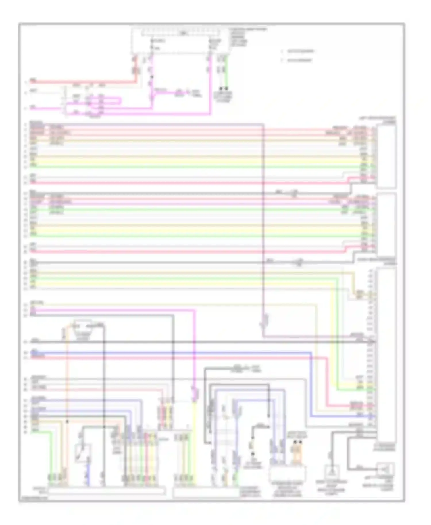 XC90 Volvo I facelift (2006-2014): Rear seat entertainment circuit (2 of 2)