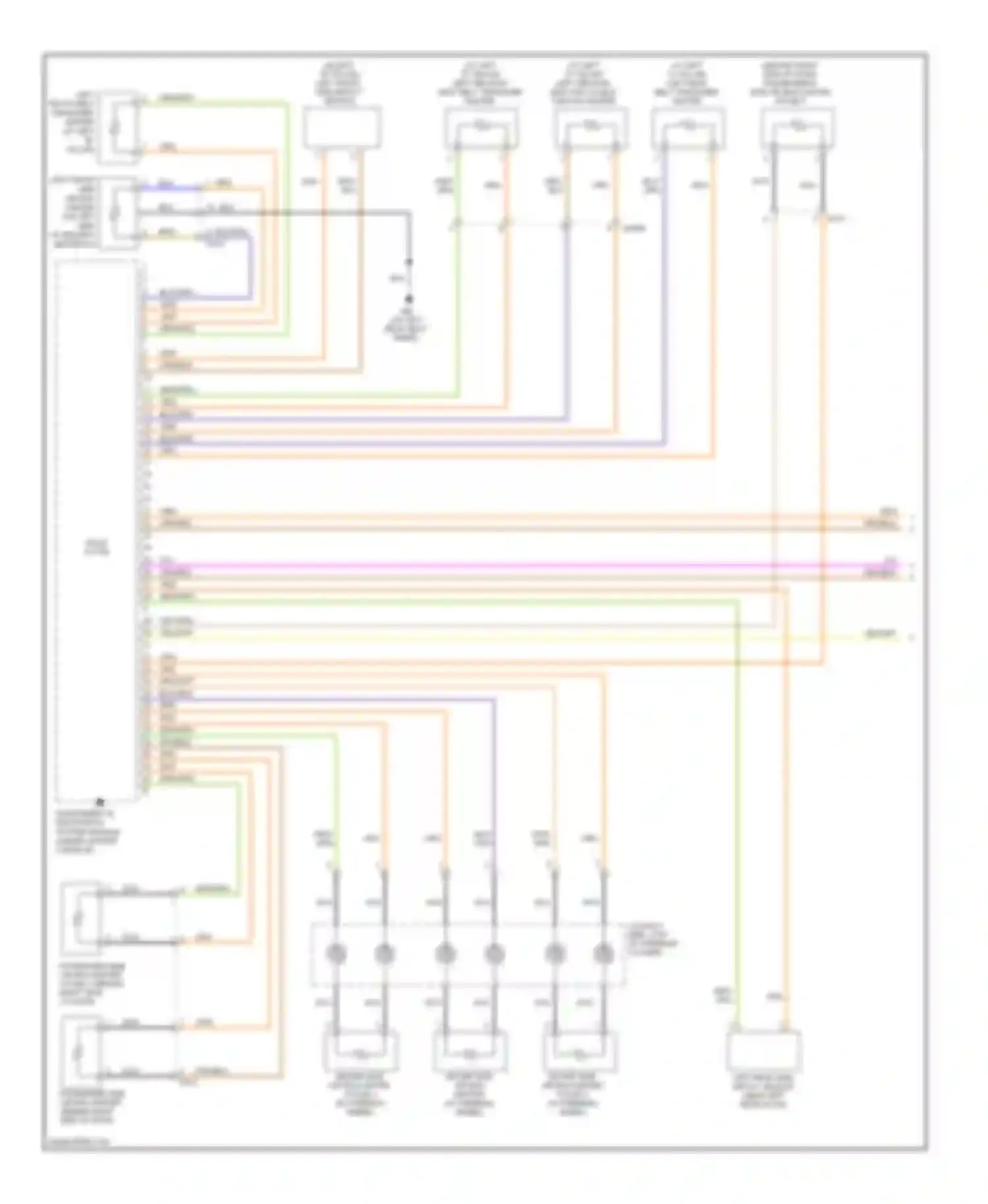 XC90 Volvo I facelift (2006-2014): Supplemental restraints circuit (1 of 3)