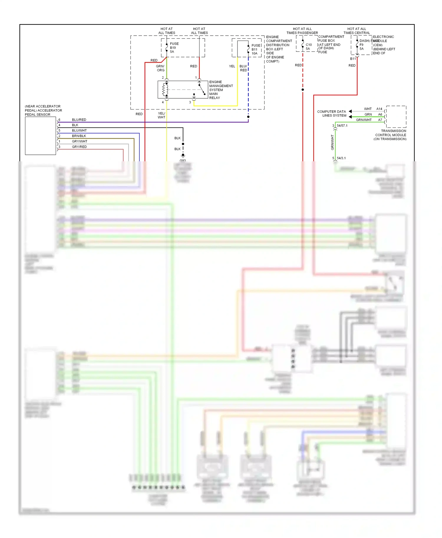Wiring diagram 54/3.1 for Volvo XC90 I facelift (2006-2014) (6 of 11)