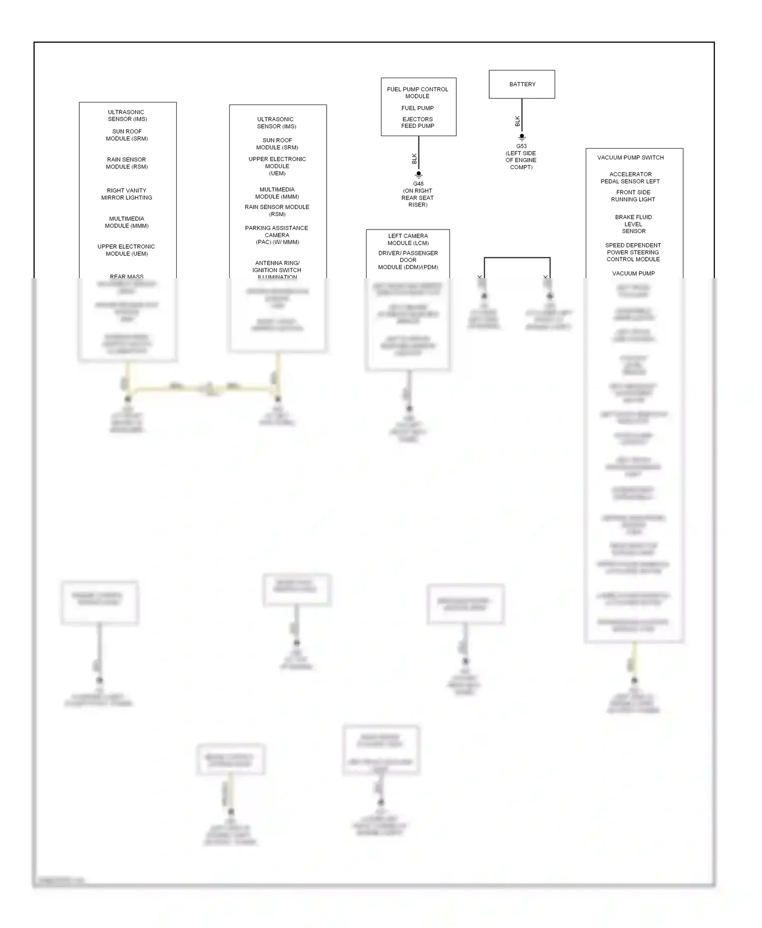 Wiring diagram blk for Volvo XC90 I facelift (2006-2014) (58 of 61)