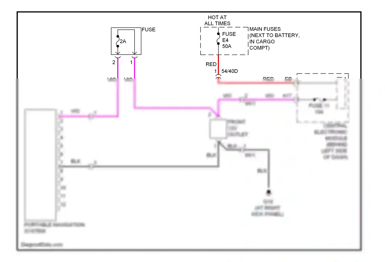 Wiring diagram blk for Volvo XC90 I facelift (2006-2014) (35 of 61)