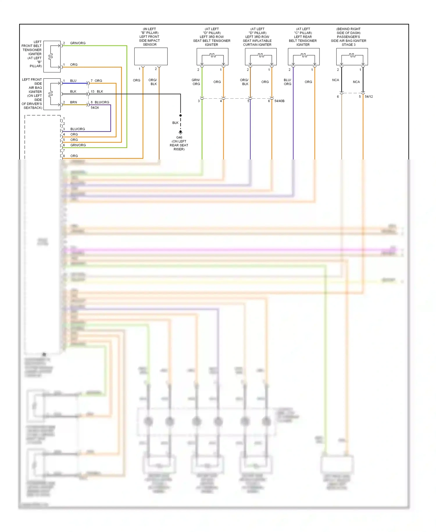 Wiring diagram blk for Volvo XC90 I facelift (2006-2014) (57 of 61)