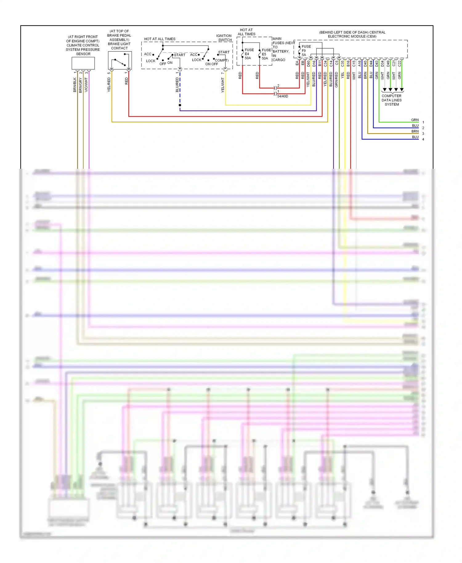 Wiring diagram blk for Volvo XC90 I facelift (2006-2014) (18 of 61)