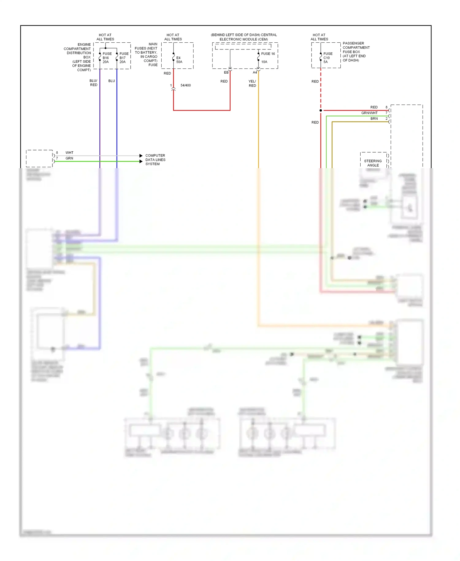 Wiring diagram blu for Volvo XC90 I facelift (2006-2014) (24 of 49)