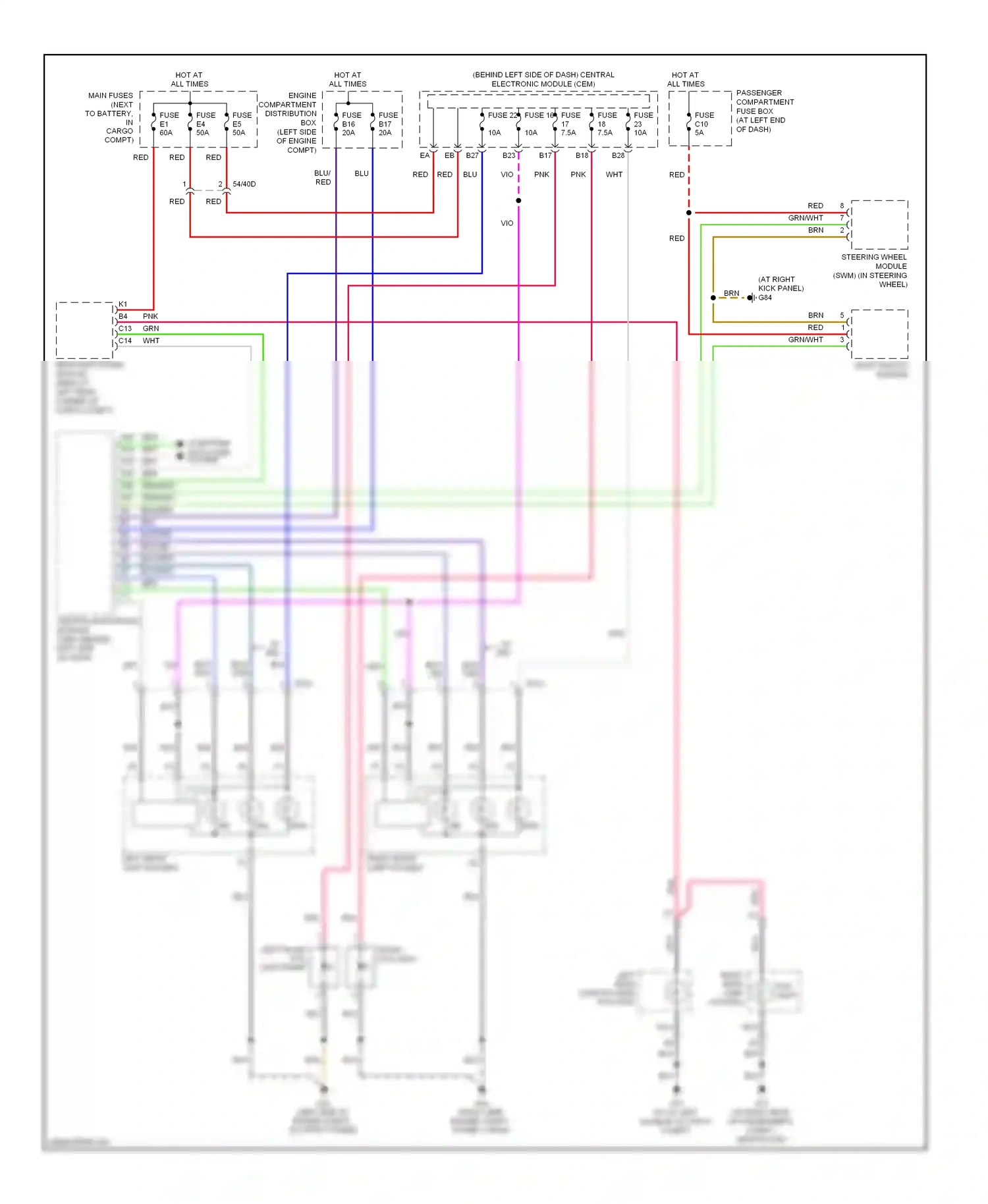 Wiring diagram blu for Volvo XC90 I facelift (2006-2014) (23 of 49)