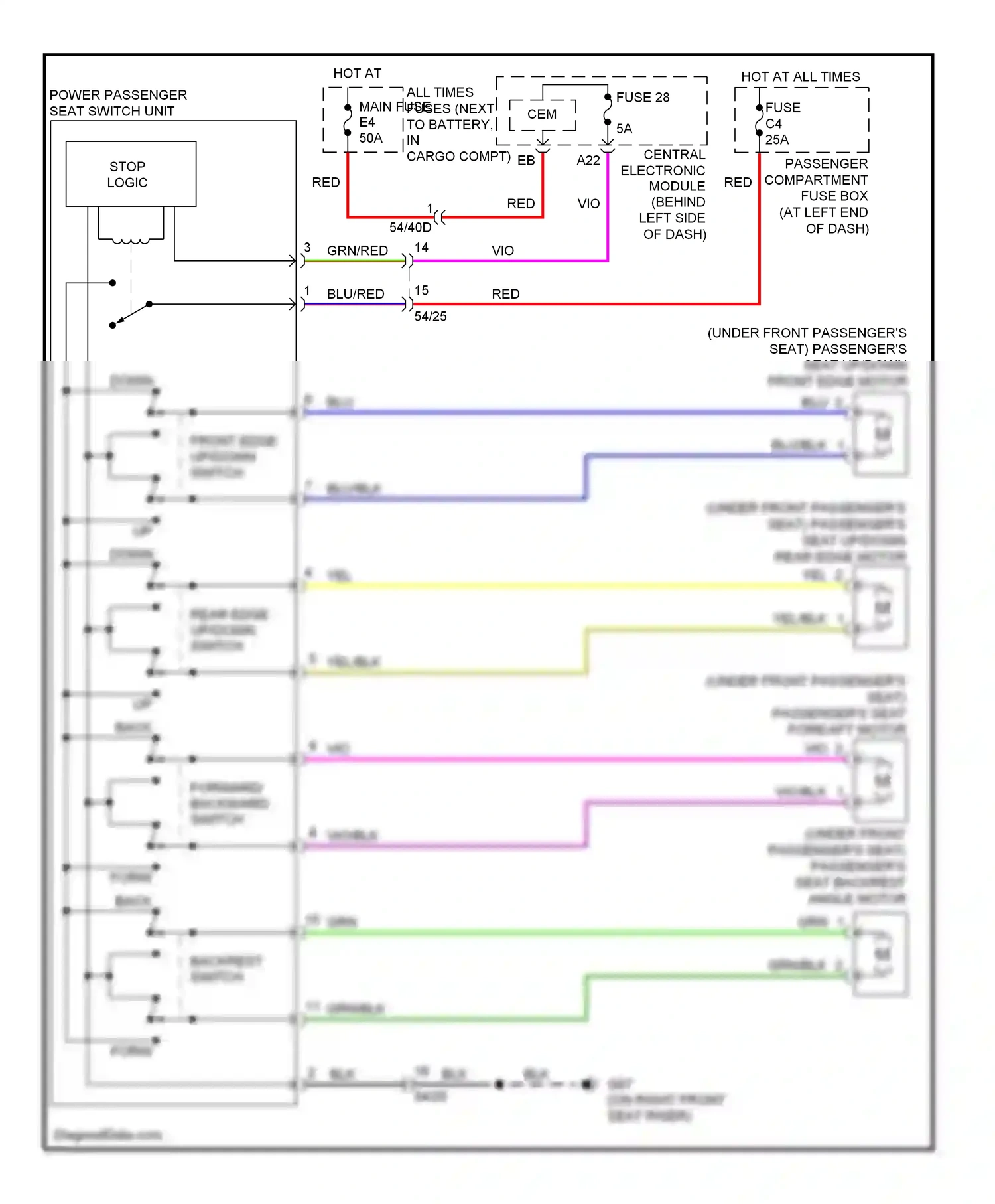 Wiring diagram blu for Volvo XC90 I facelift (2006-2014) (32 of 49)