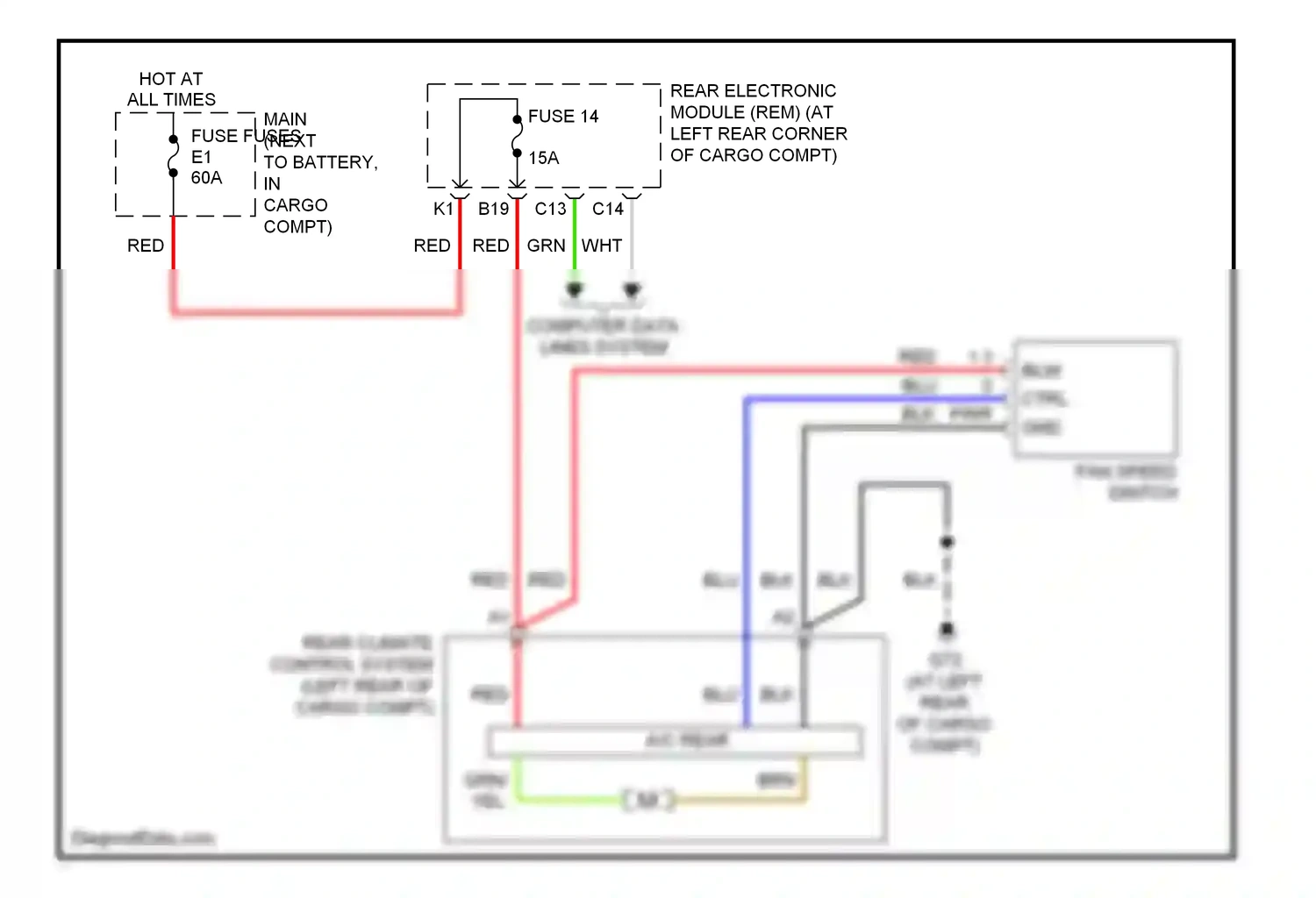 Wiring diagram blu for Volvo XC90 I facelift (2006-2014) (9 of 49)