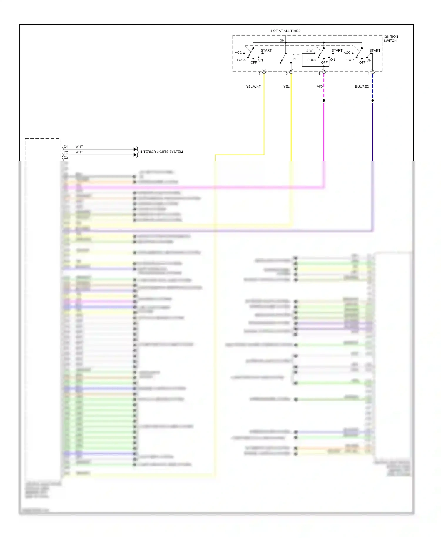 Wiring diagram blu/org for Volvo XC90 I facelift (2006-2014) (1 of 6)