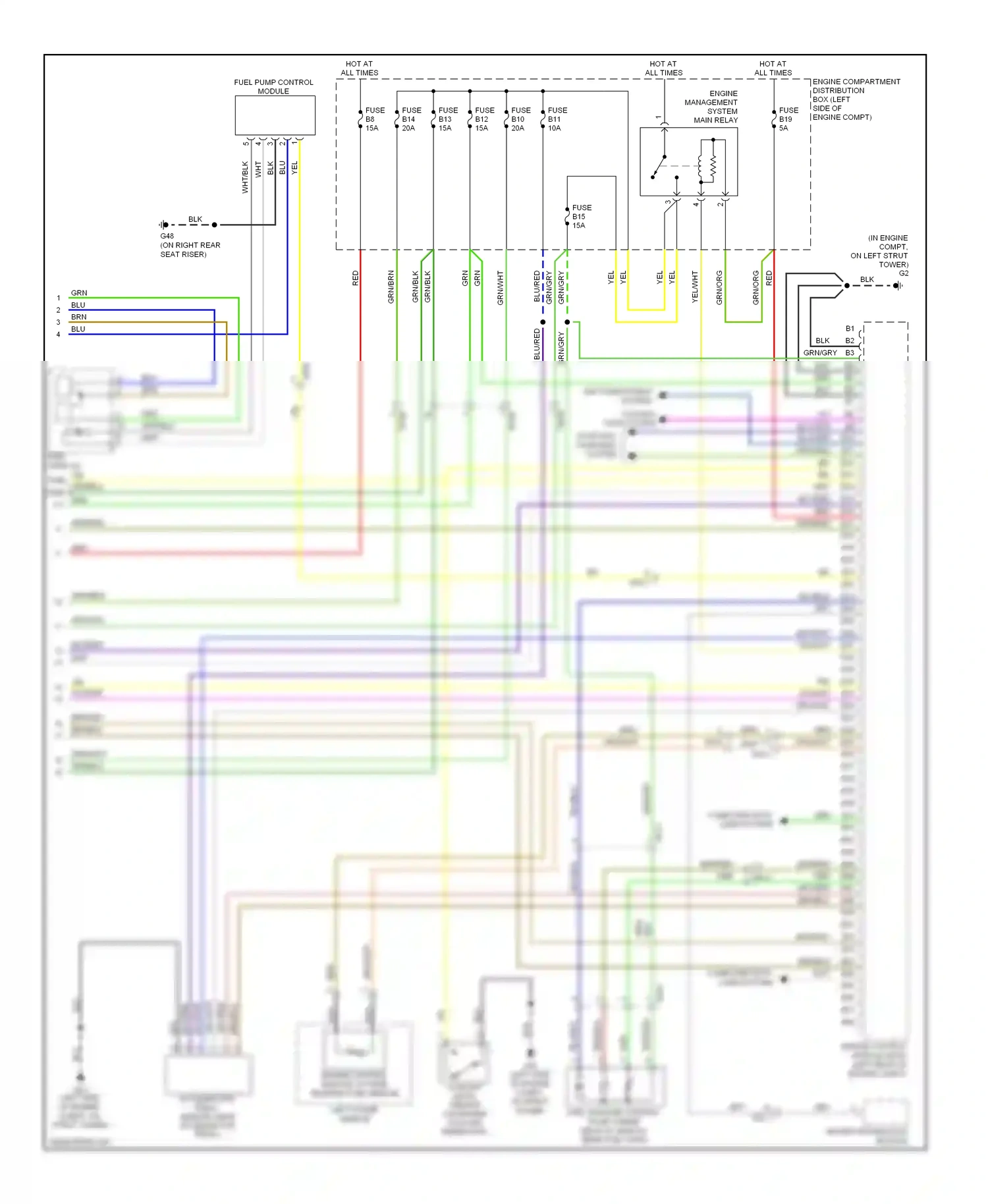 Wiring diagram blu/red for Volvo XC90 I facelift (2006-2014) (20 of 27)