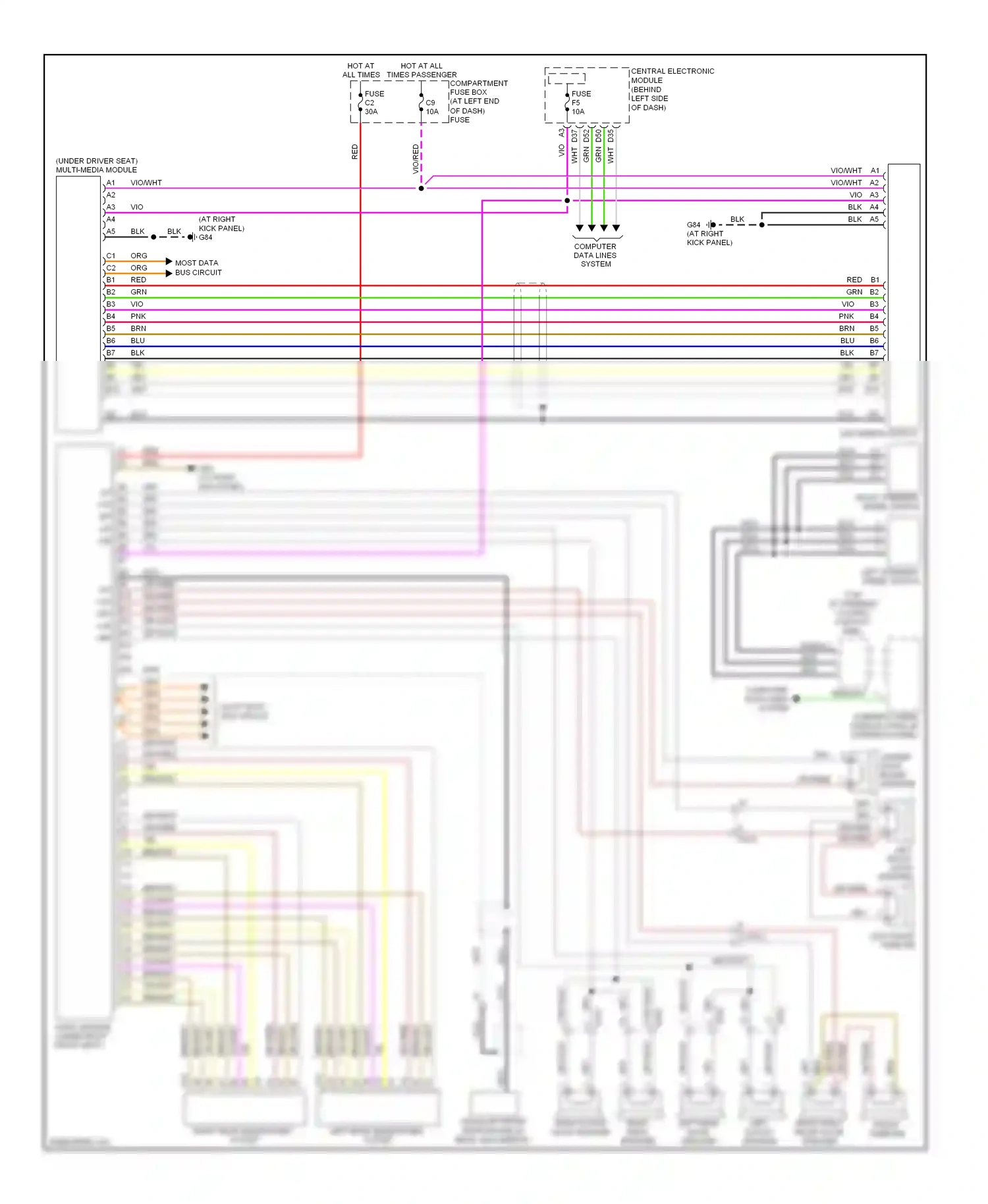 Wiring diagram brn for Volvo XC90 I facelift (2006-2014) (33 of 41)