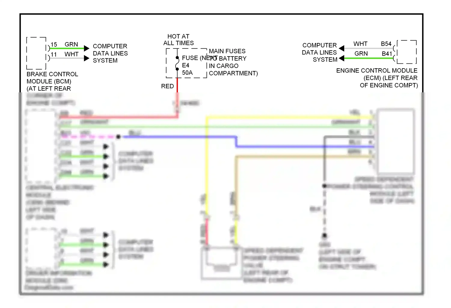 Wiring diagram computer data lines system for Volvo XC90 I facelift (2006-2014) (14 of 50)