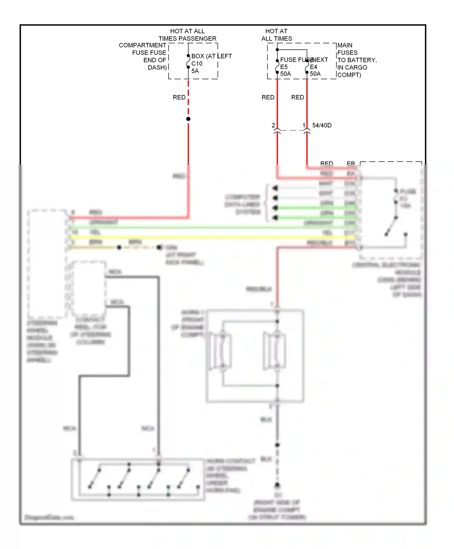 Wiring diagram grn for Volvo XC90 I facelift (2006-2014) (28 of 61)