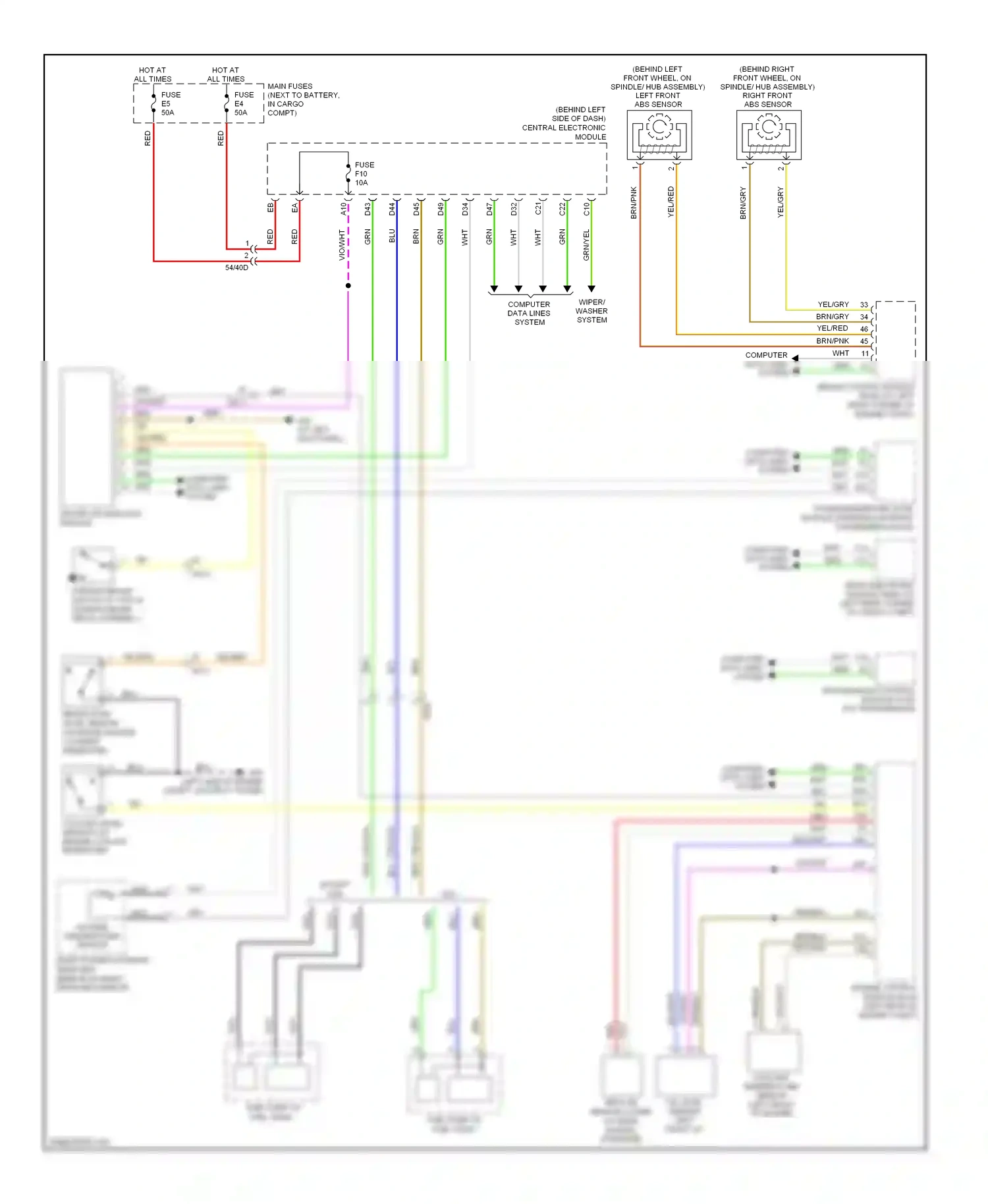 Wiring diagram gry for Volvo XC90 I facelift (2006-2014) (16 of 29)