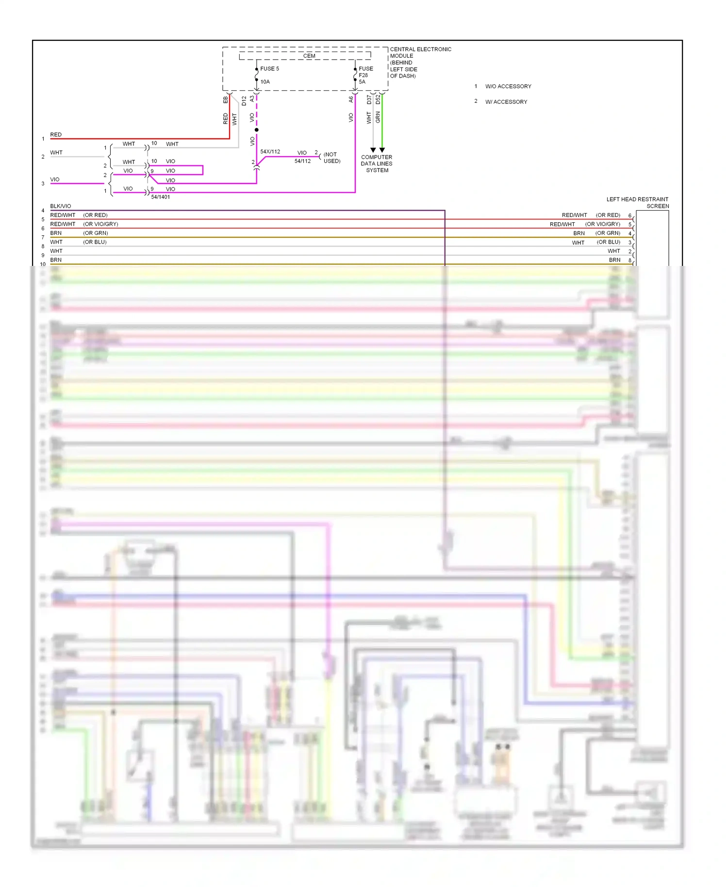 Wiring diagram gry for Volvo XC90 I facelift (2006-2014) (28 of 29)