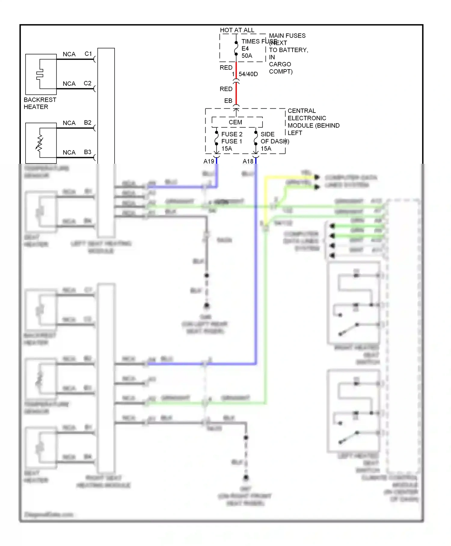 Wiring diagram module (behind left for Volvo XC90 I facelift (2006-2014) (1 of 1)