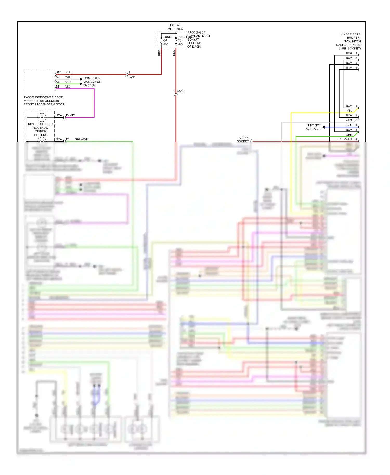 Wiring diagram nca for Volvo XC90 I facelift (2006-2014) (15 of 40)