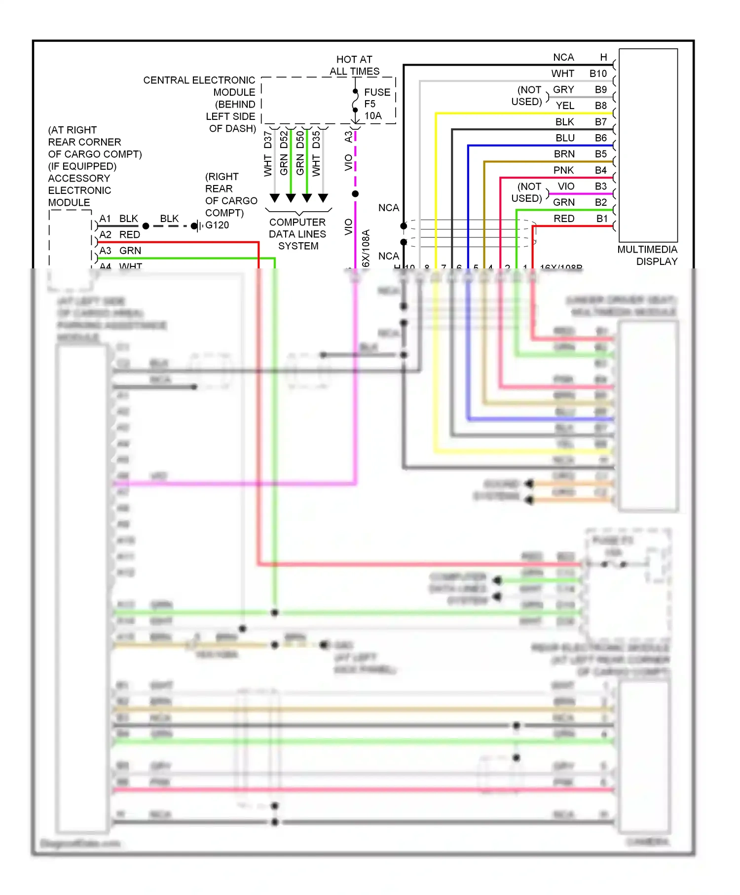 Wiring diagram pnk for Volvo XC90 I facelift (2006-2014) (9 of 18)