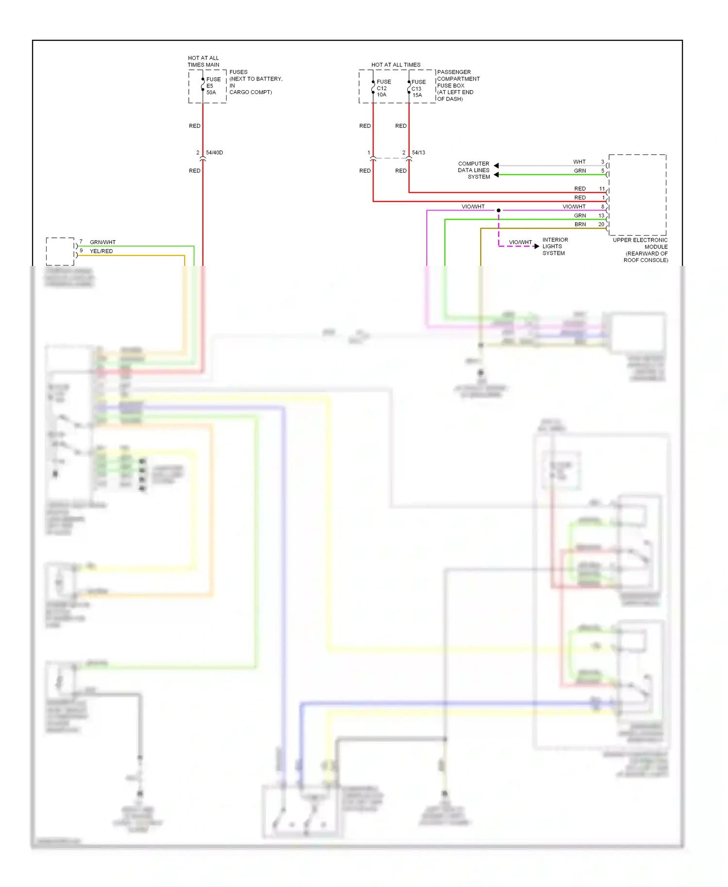 Wiring diagram red/blk for Volvo XC90 I facelift (2006-2014) (2 of 7)