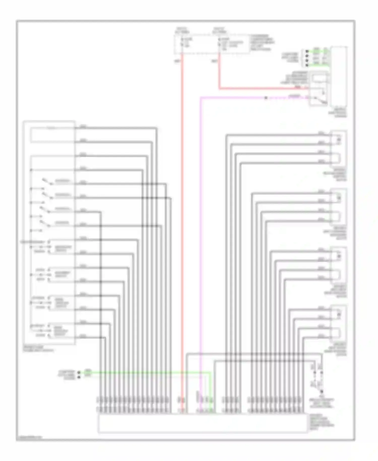 XC90 Volvo I (2002-2006): Driver"s memory seat circuit