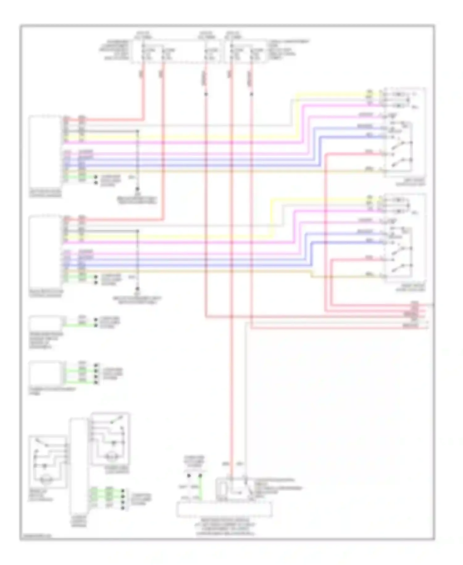 XC90 Volvo I (2002-2006): Power door locks circuit (1 of 2)