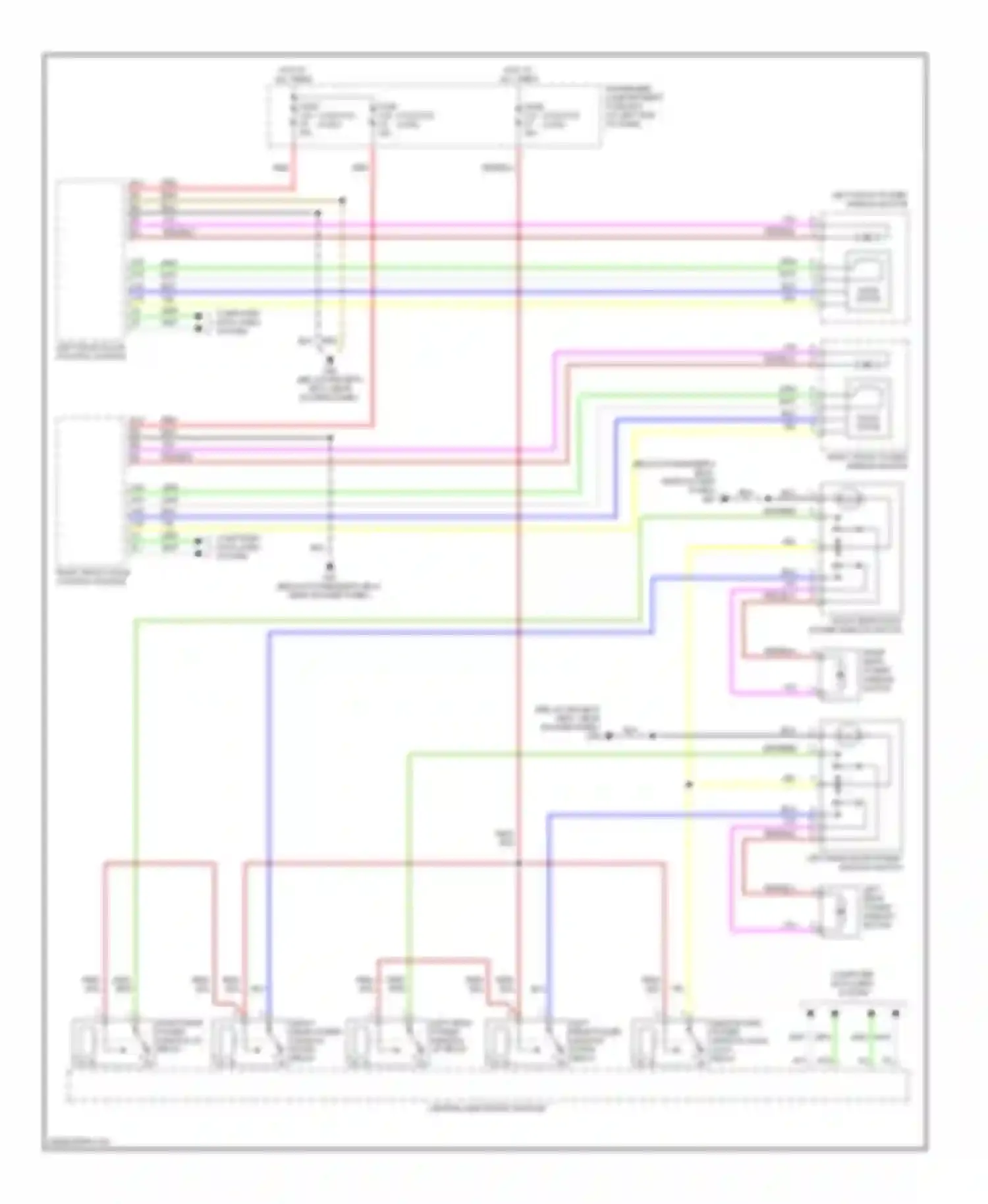 XC90 Volvo I (2002-2006): Power windows circuit
