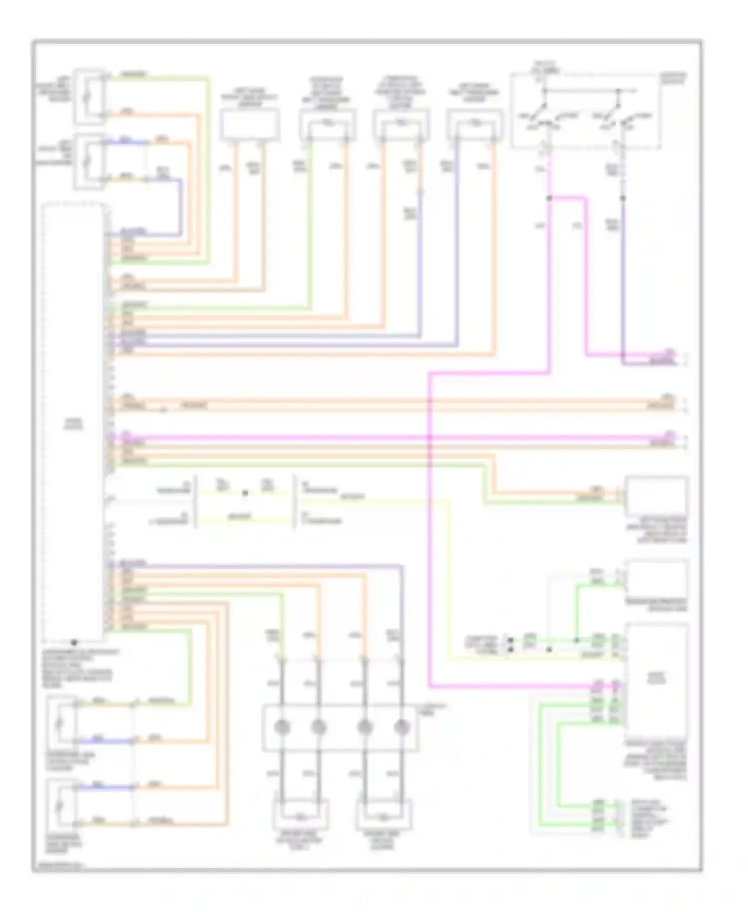 XC90 Volvo I (2002-2006): Supplemental restraints circuit (1 of 2)