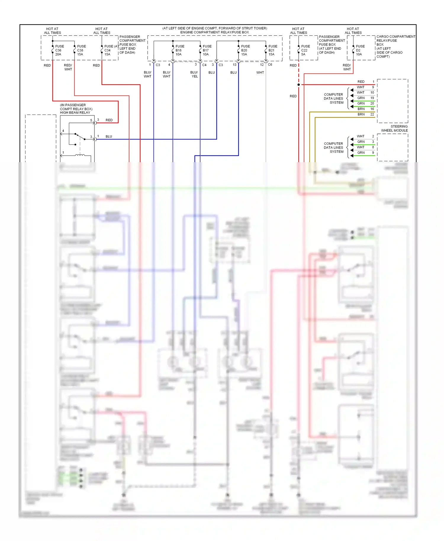 Wiring diagram brn for Volvo XC90 I (2002-2006) (14 of 35)