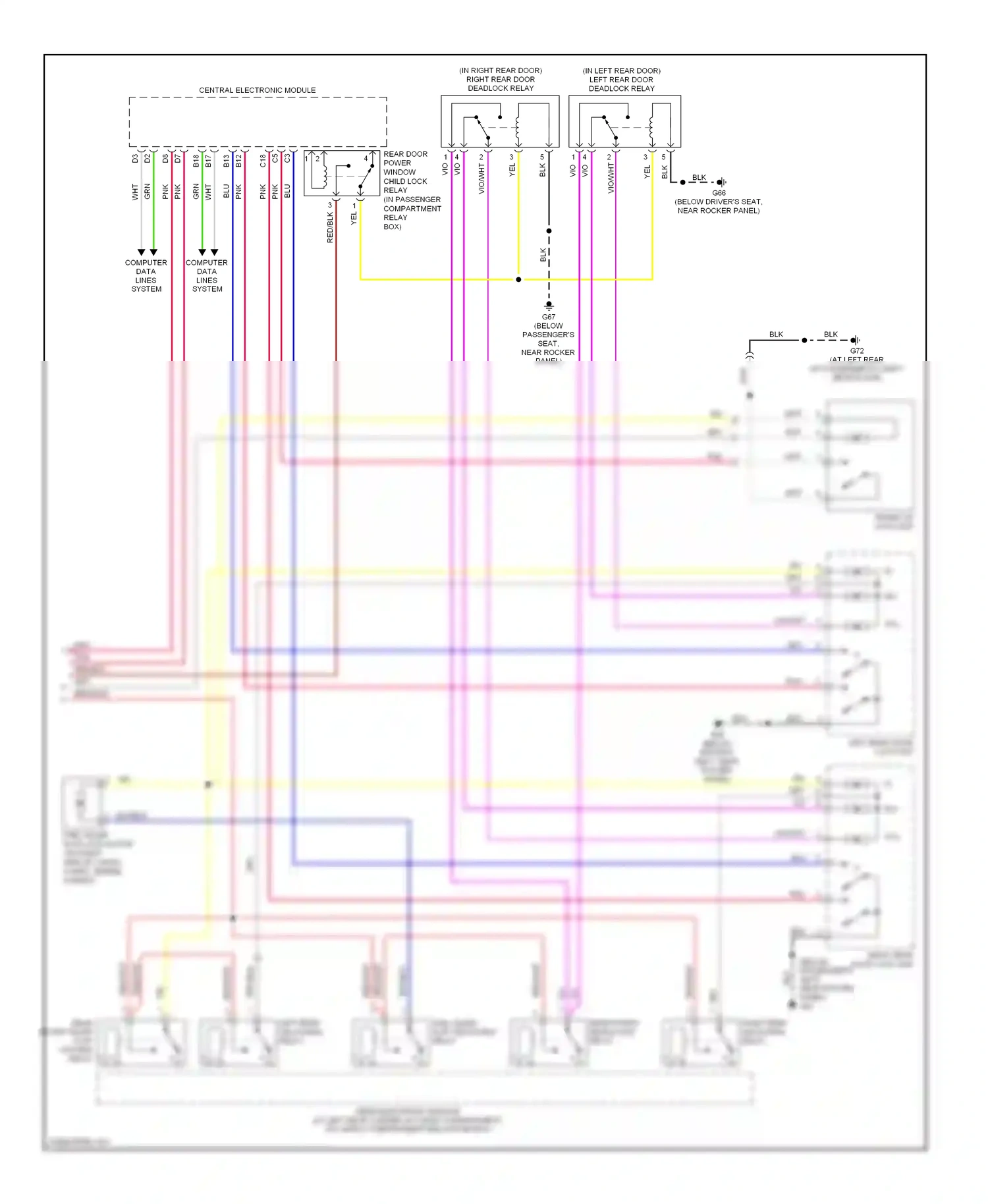 Wiring diagram central electronic module for Volvo XC90 I (2002-2006) (17 of 25)