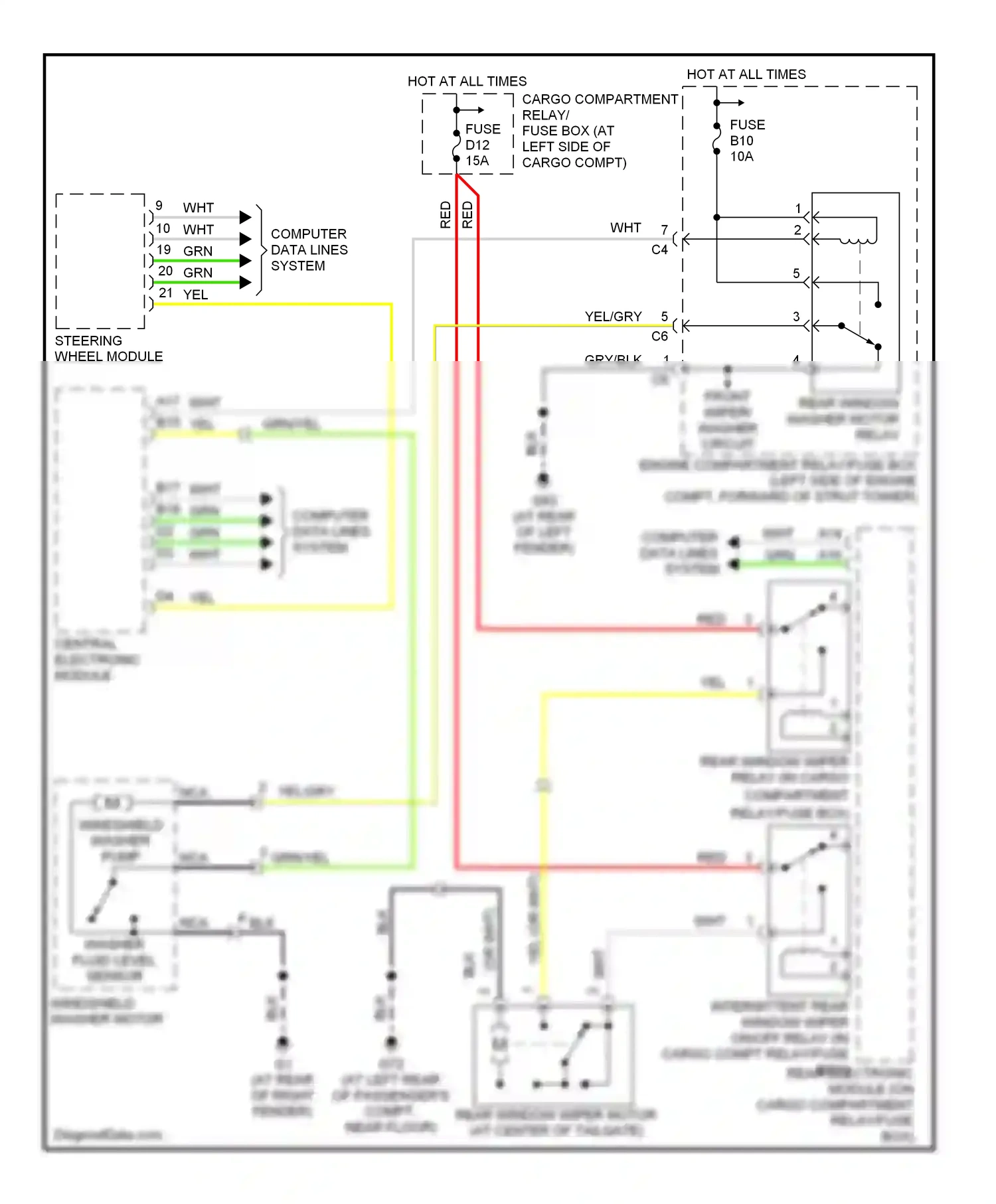 Wiring diagram computer data lines system for Volvo XC90 I (2002-2006) (43 of 49)