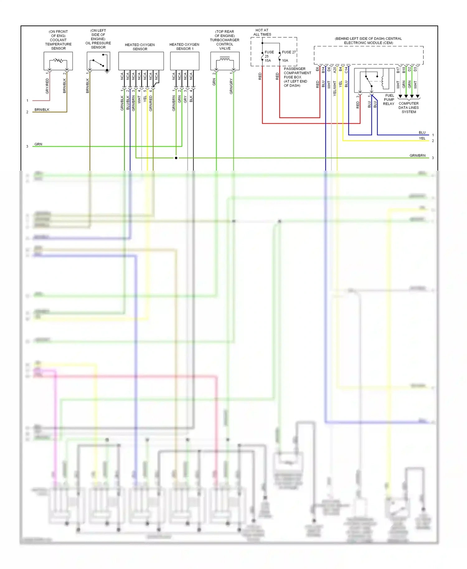Wiring diagram computer data lines system for Volvo XC90 I (2002-2006) (17 of 49)