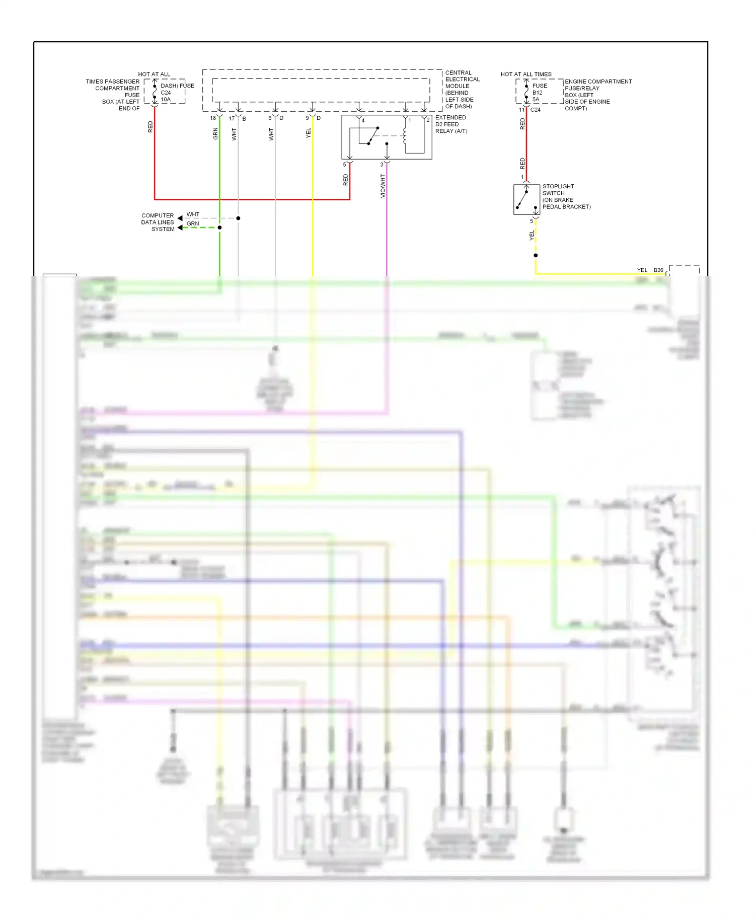 Wiring diagram grn for Volvo XC90 I (2002-2006) (49 of 54)