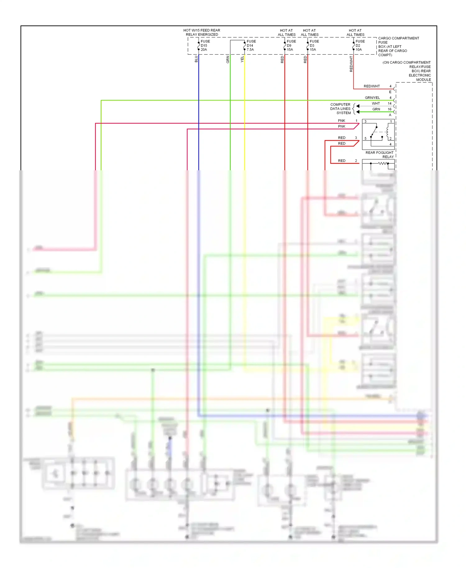 Volvo XC90 I (2002-2006) module wiring diagram  (1 of 1)