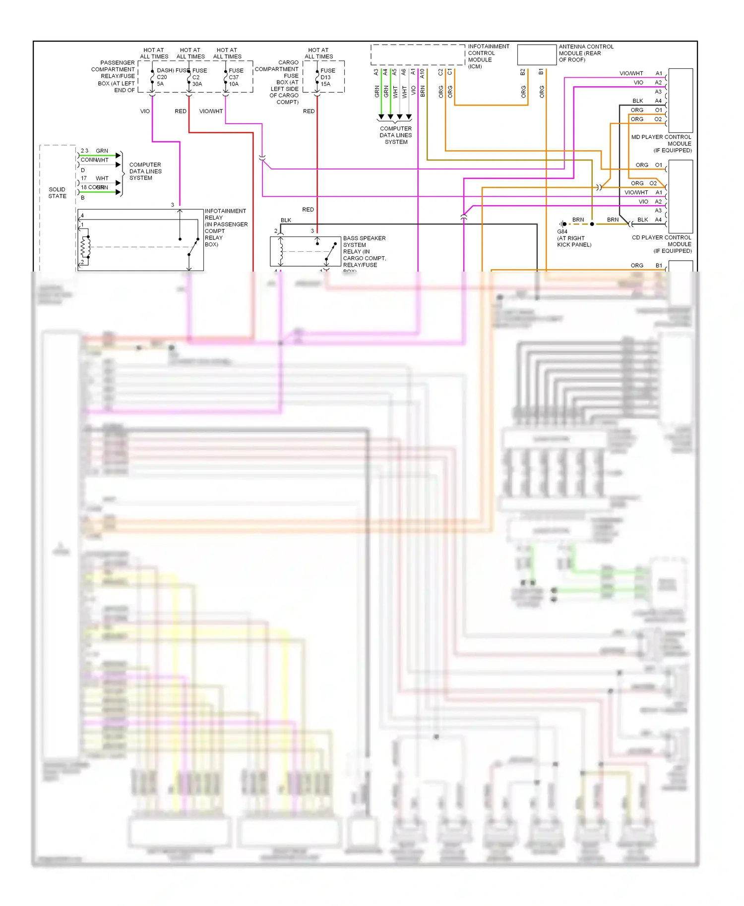 Wiring diagram nca for Volvo XC90 I (2002-2006) (33 of 40)