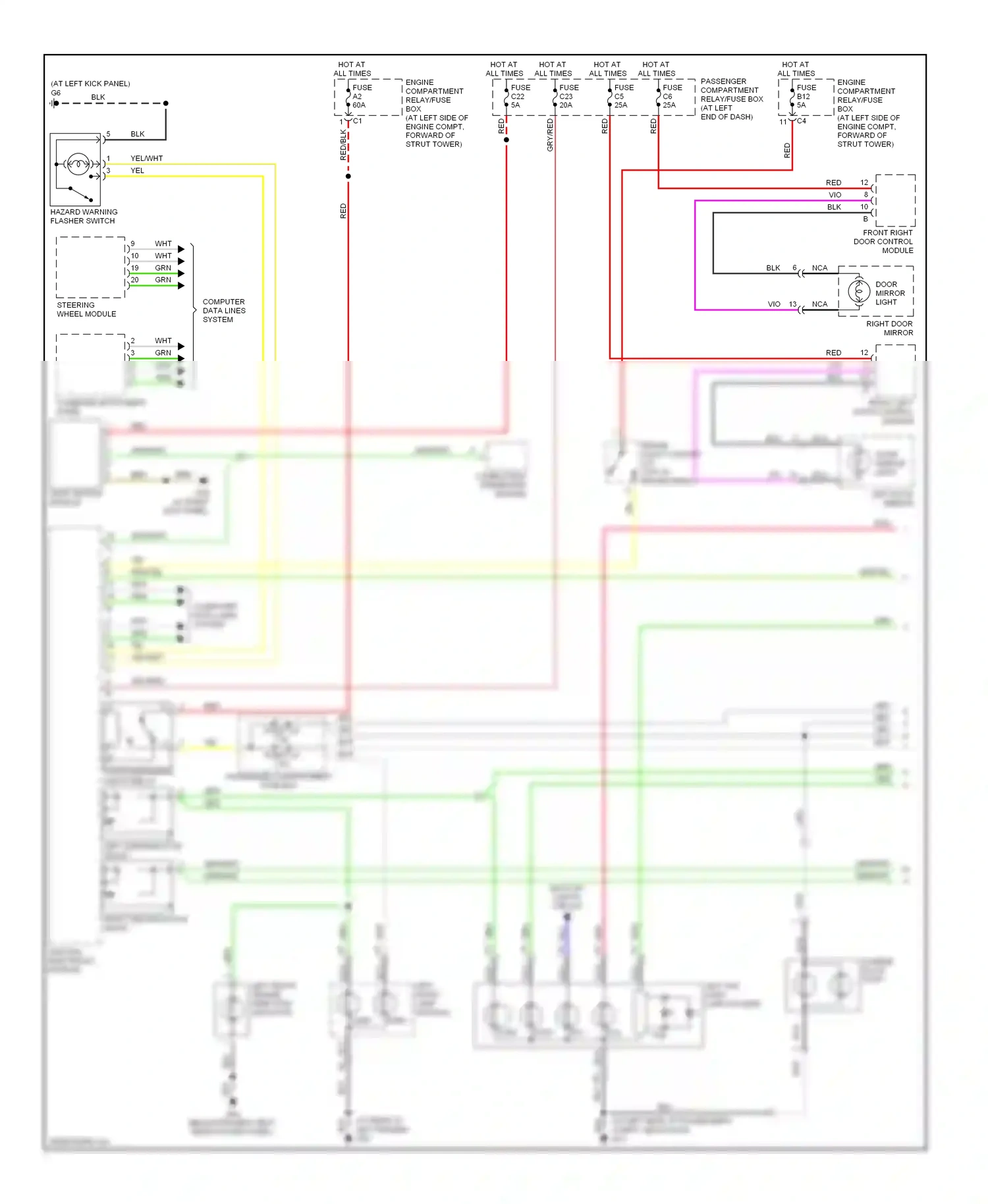 Wiring diagram red for Volvo XC90 I (2002-2006) (23 of 49)
