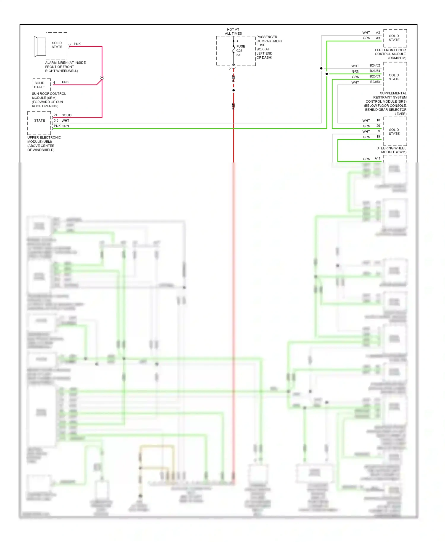 Wiring diagram solid state for Volvo XC90 I (2002-2006) (3 of 7)
