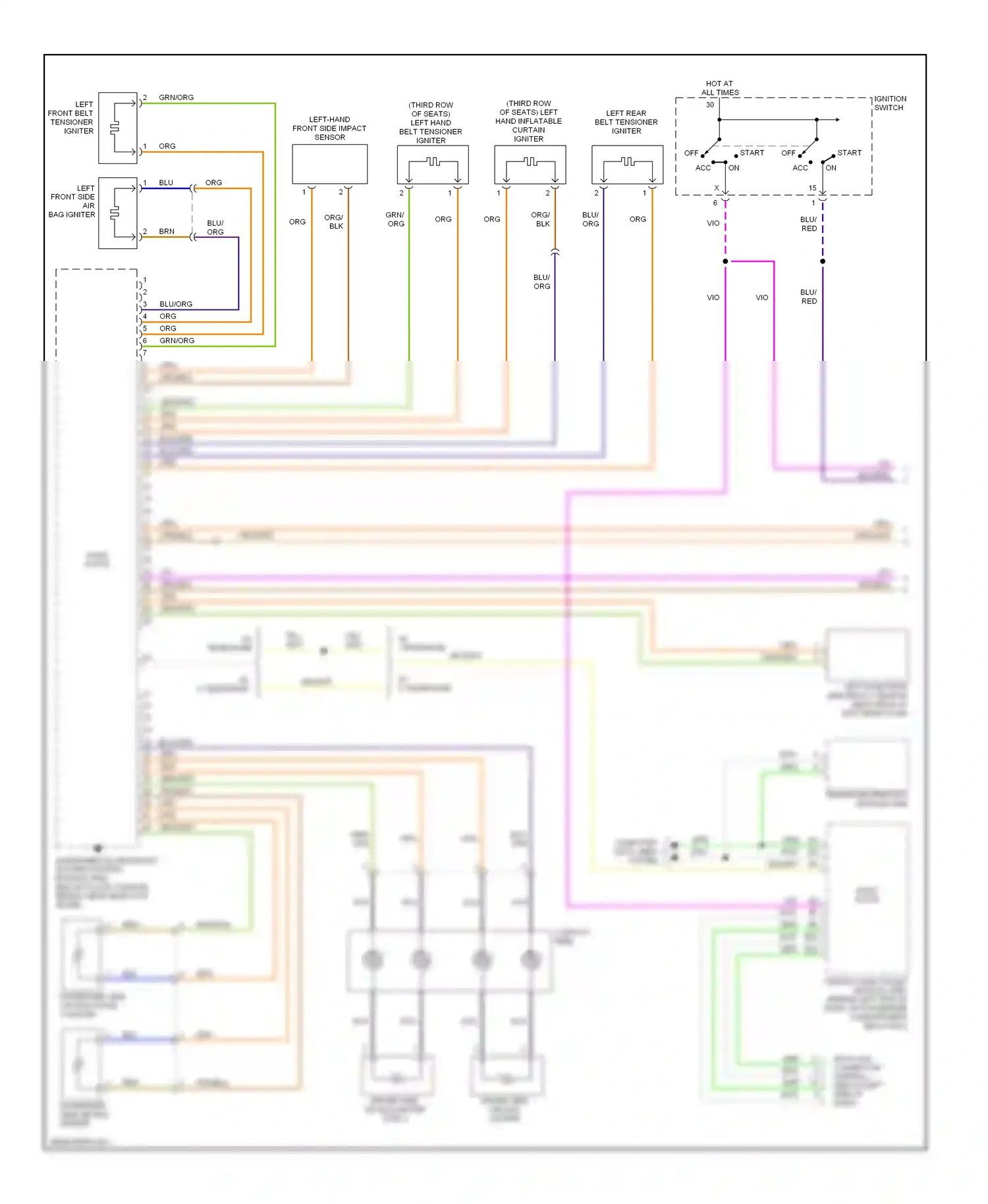 Wiring diagram vio for Volvo XC90 I (2002-2006) (24 of 26)