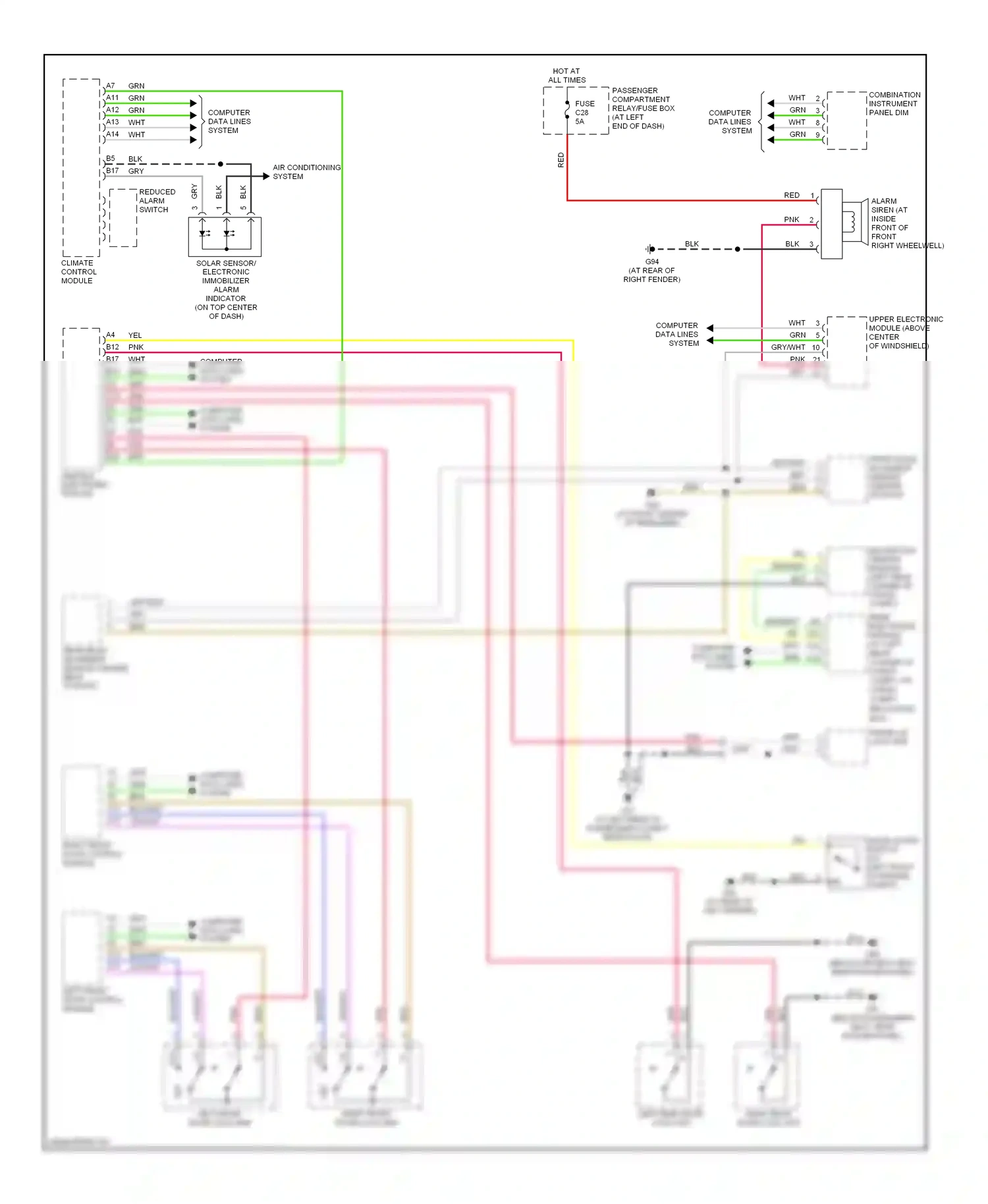 Wiring diagram vio/wht for Volvo XC90 I (2002-2006) (6 of 22)