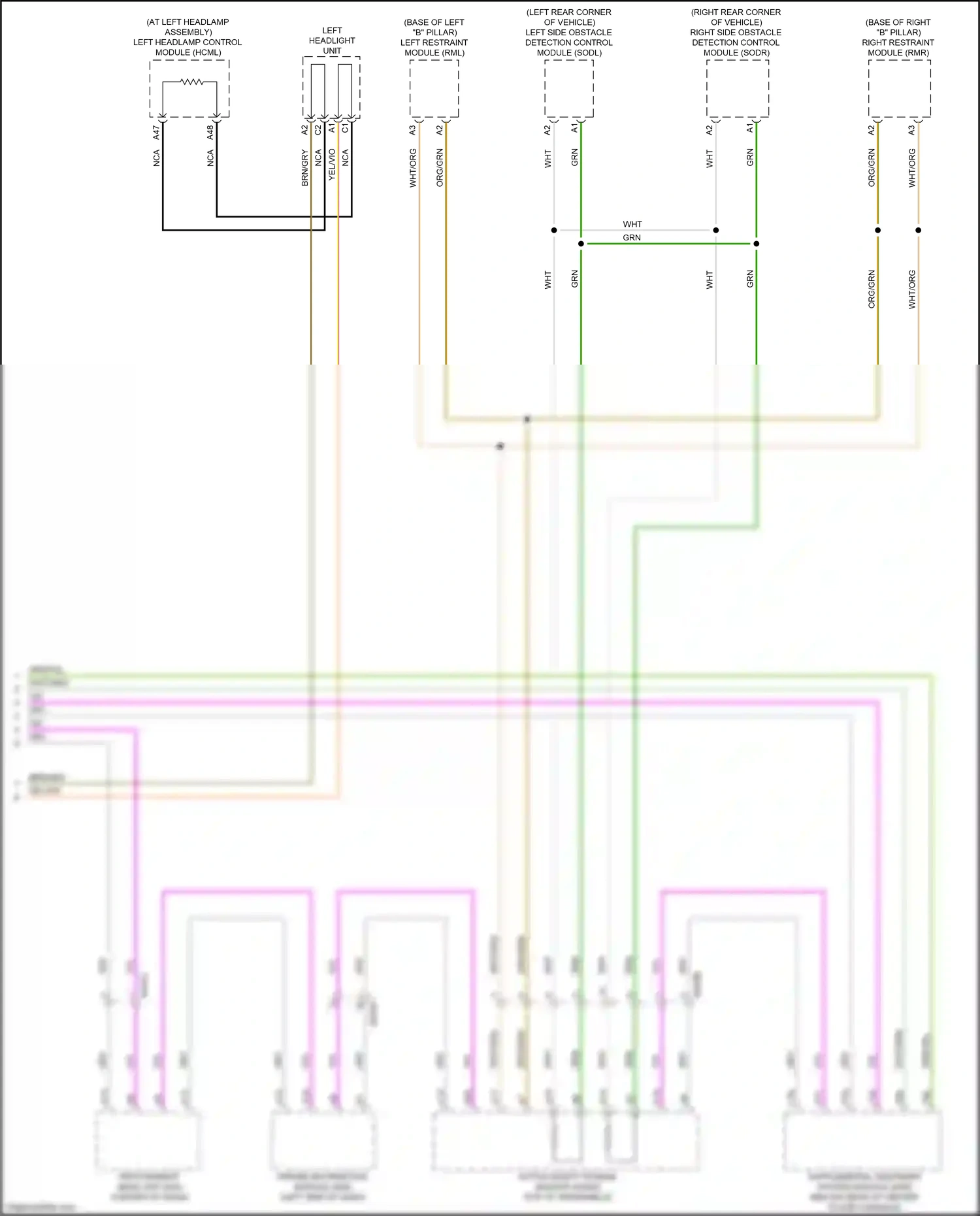 Car Wiring Diagrams for XC90 Volvo II facelift (2019-2024): Computer data lines circuit, except hybrid (3 of 3)