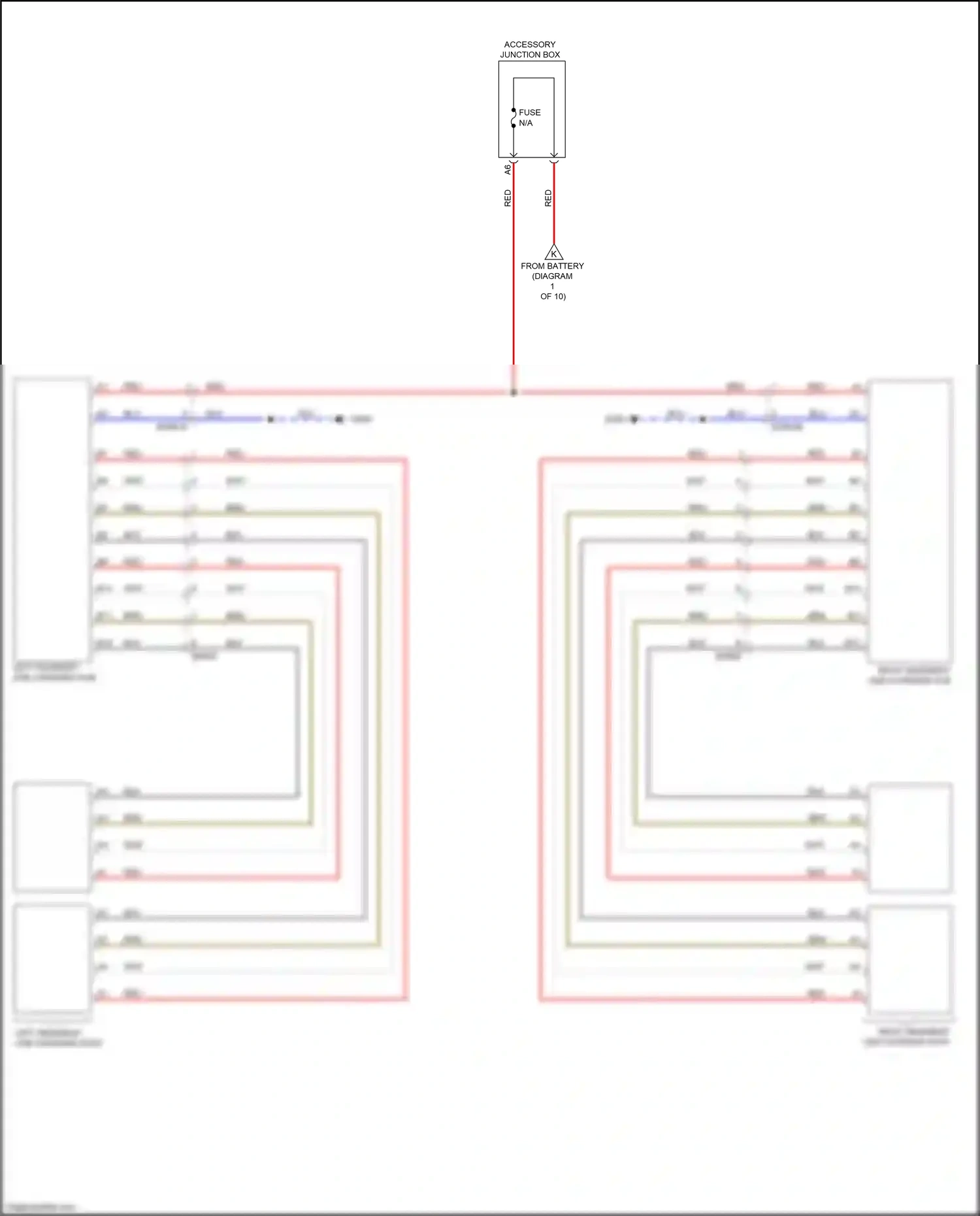 Wiring diagram accessory junction box for Volvo XC90 II facelift (2019-2024) (2 of 2)