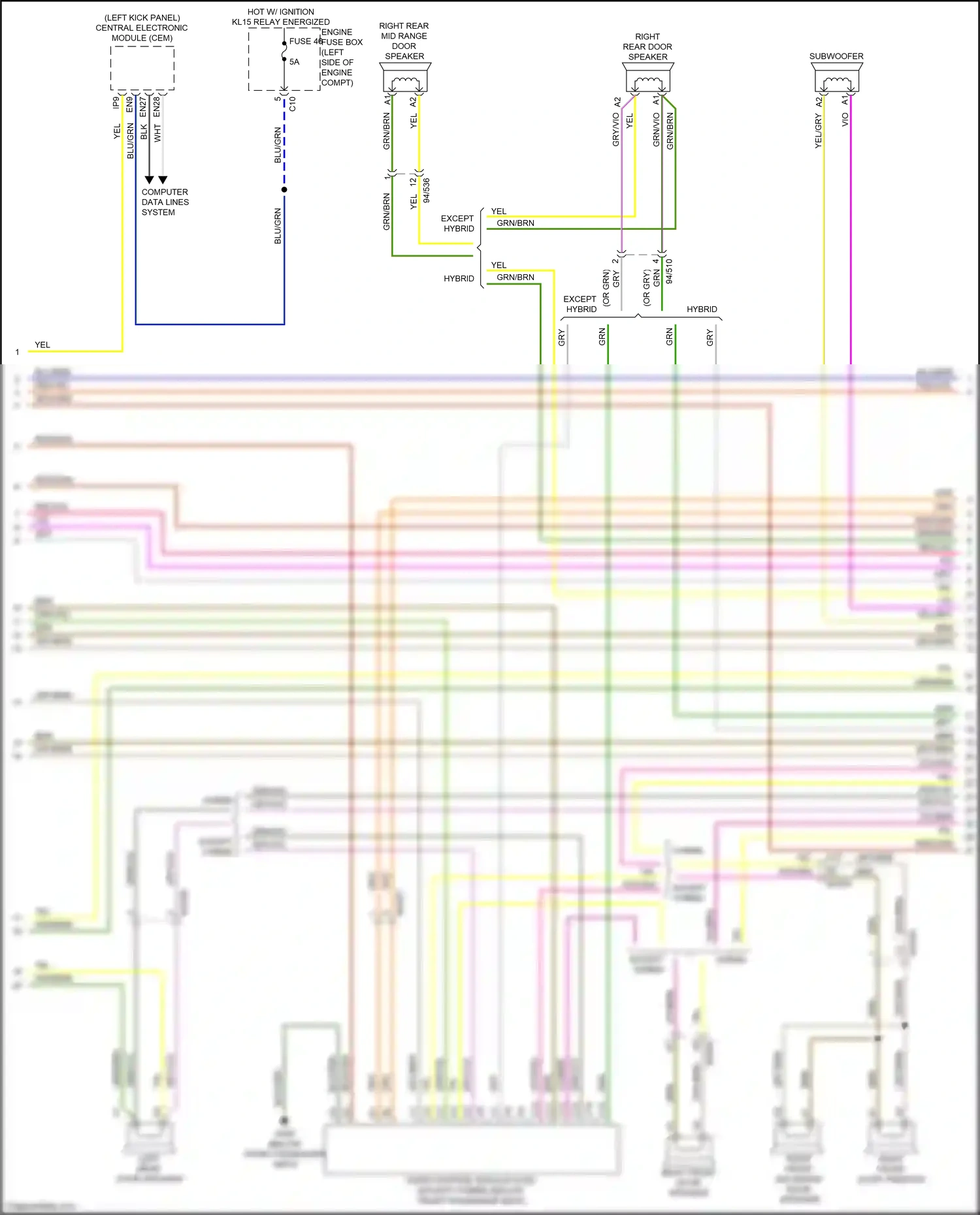 Wiring diagram computer data lines system for Volvo XC90 II facelift (2019-2024) (10 of 67)