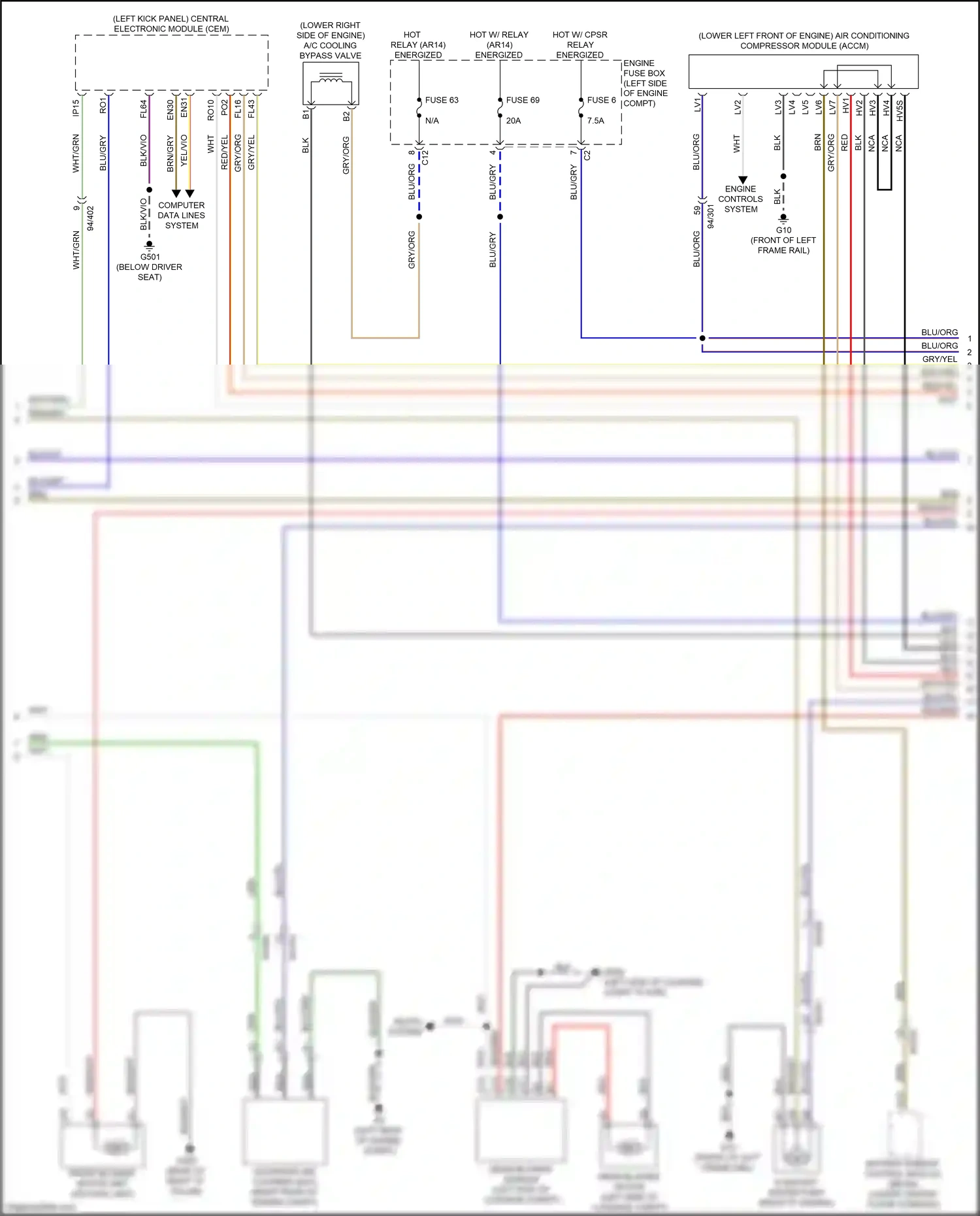 Wiring diagram computer data lines system for Volvo XC90 II facelift (2019-2024) (44 of 67)