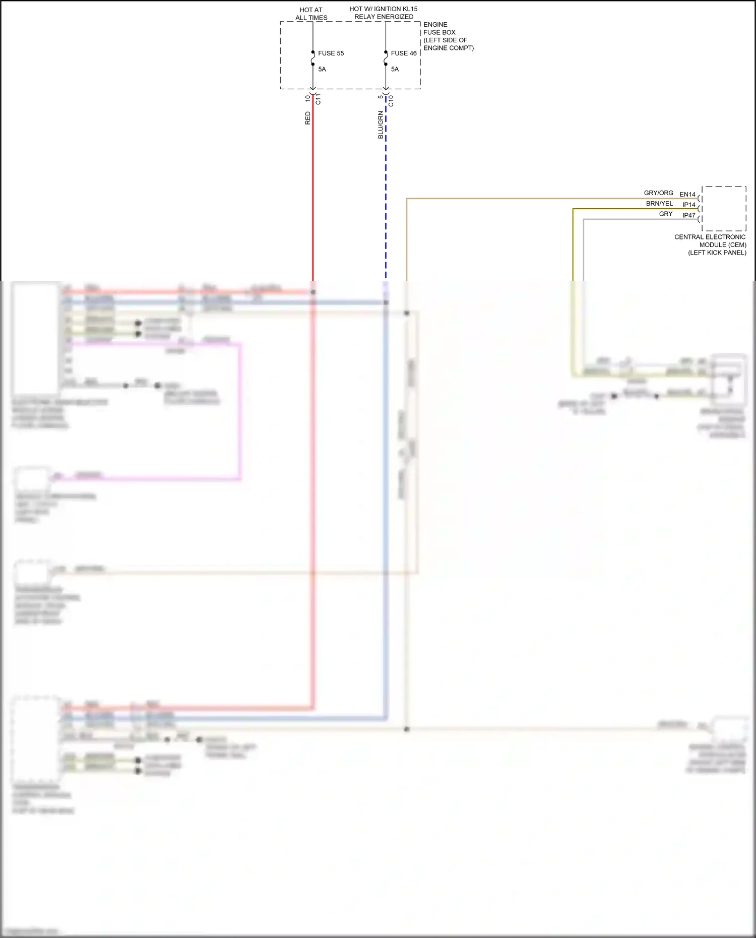 Wiring diagram computer data lines system for Volvo XC90 II facelift (2019-2024) (50 of 67)