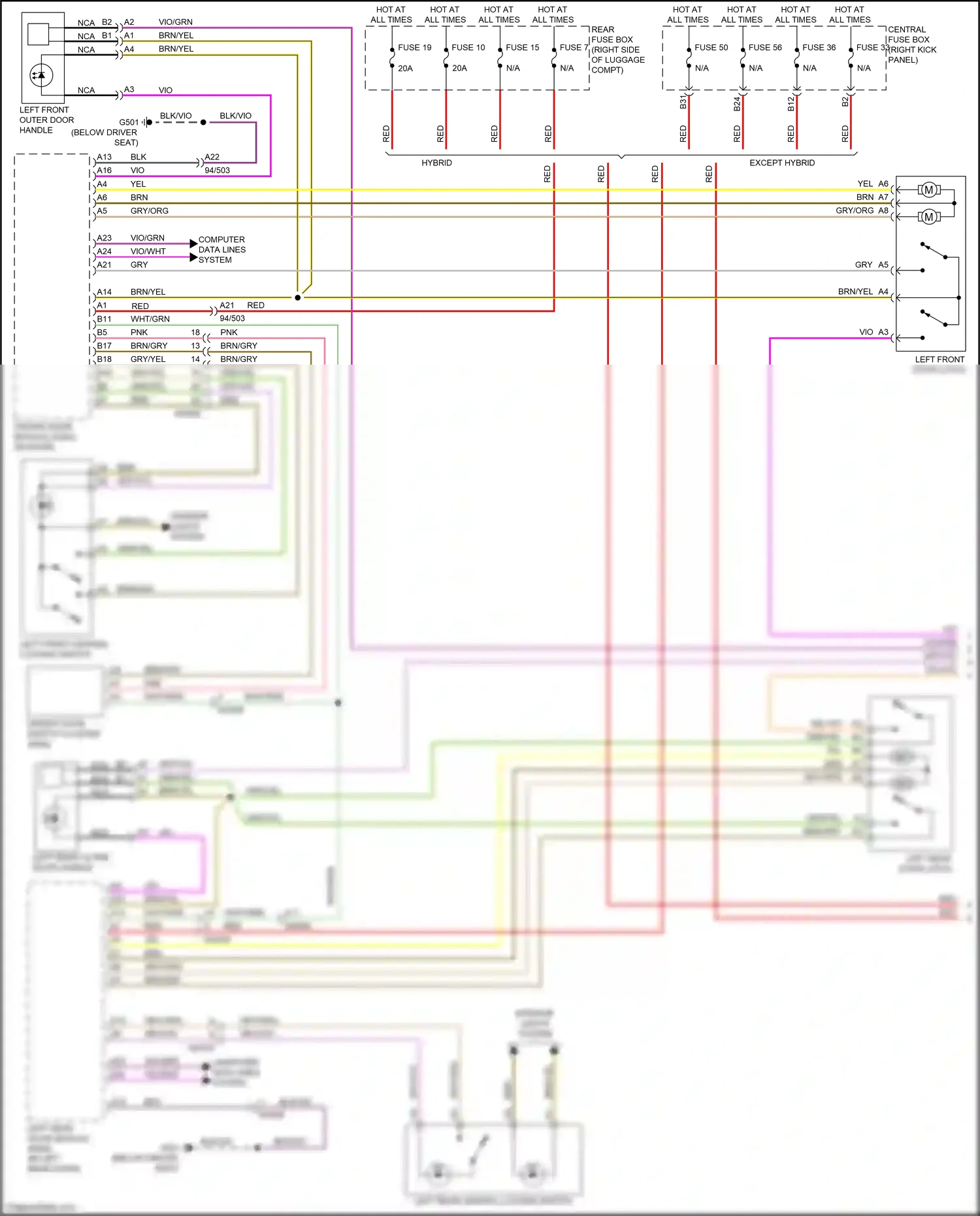 Wiring diagram computer data lines system for Volvo XC90 II facelift (2019-2024) (1 of 67)