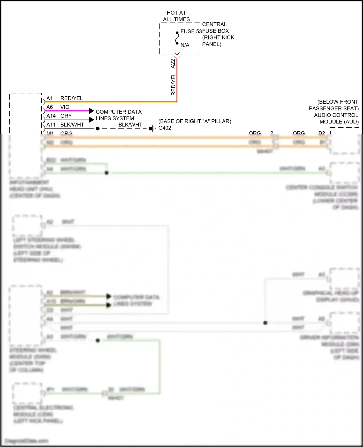 Wiring diagram computer data lines system for Volvo XC90 II facelift (2019-2024) (16 of 67)