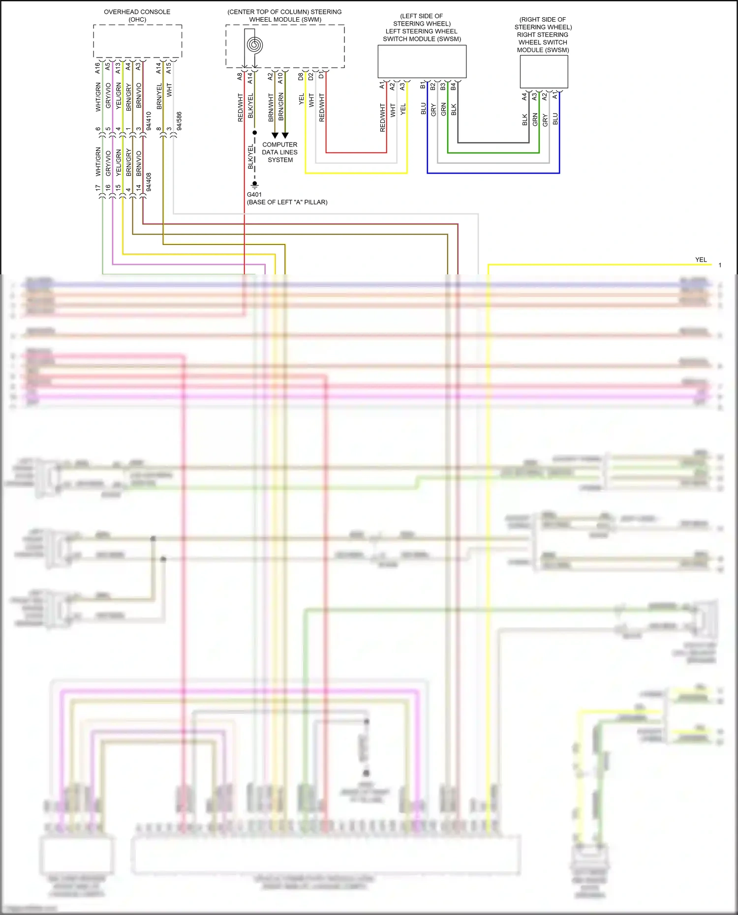 Wiring diagram computer data lines system for Volvo XC90 II facelift (2019-2024) (9 of 67)
