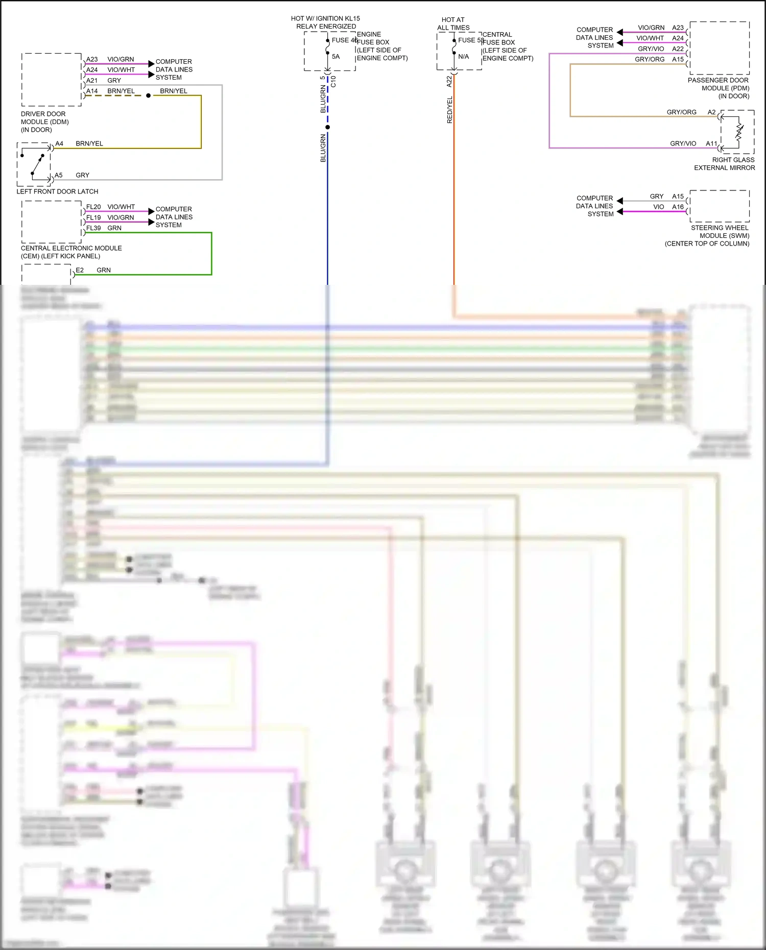 Wiring diagram computer data lines system for Volvo XC90 II facelift (2019-2024) (29 of 67)