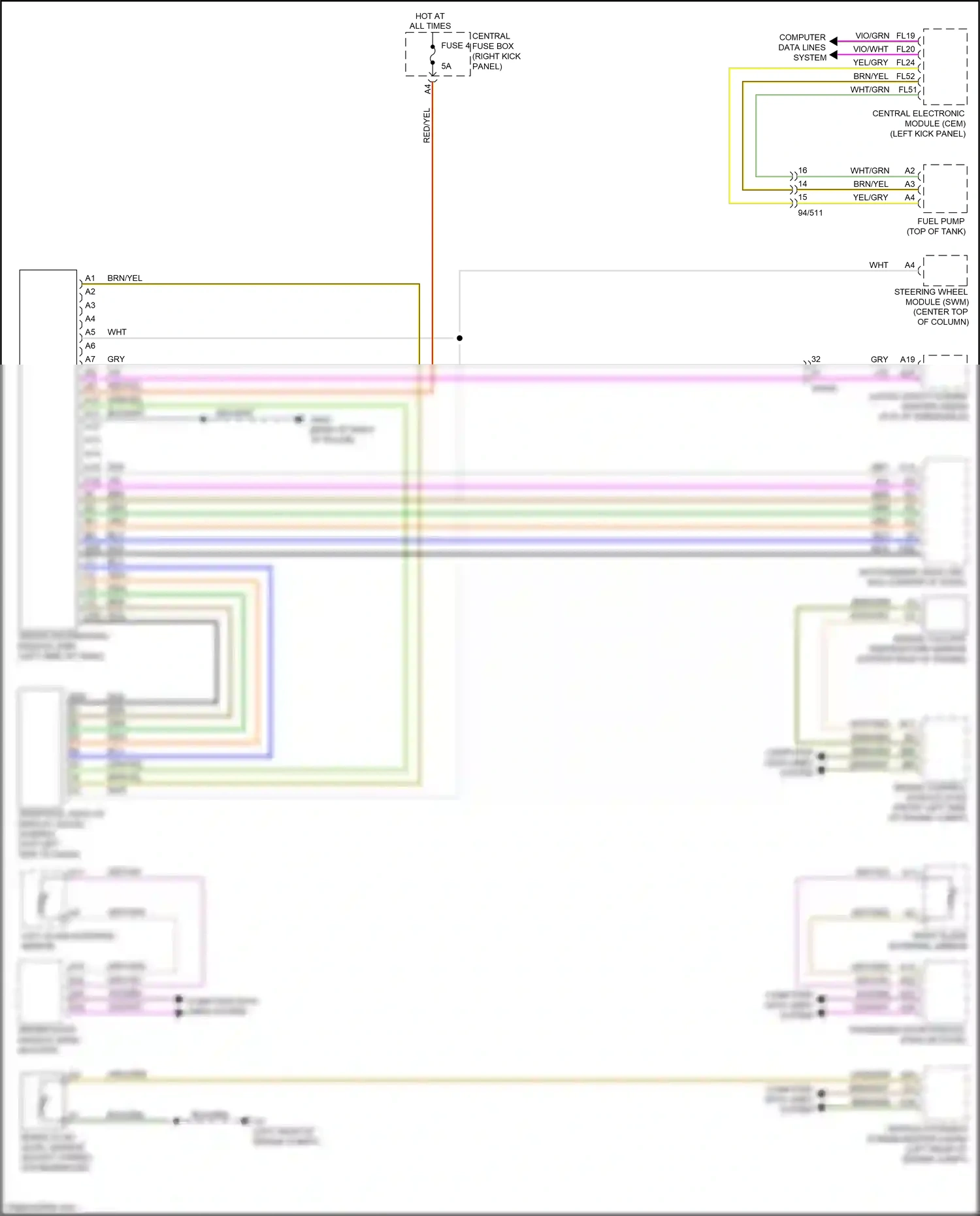 Wiring diagram computer data lines system for Volvo XC90 II facelift (2019-2024) (57 of 67)