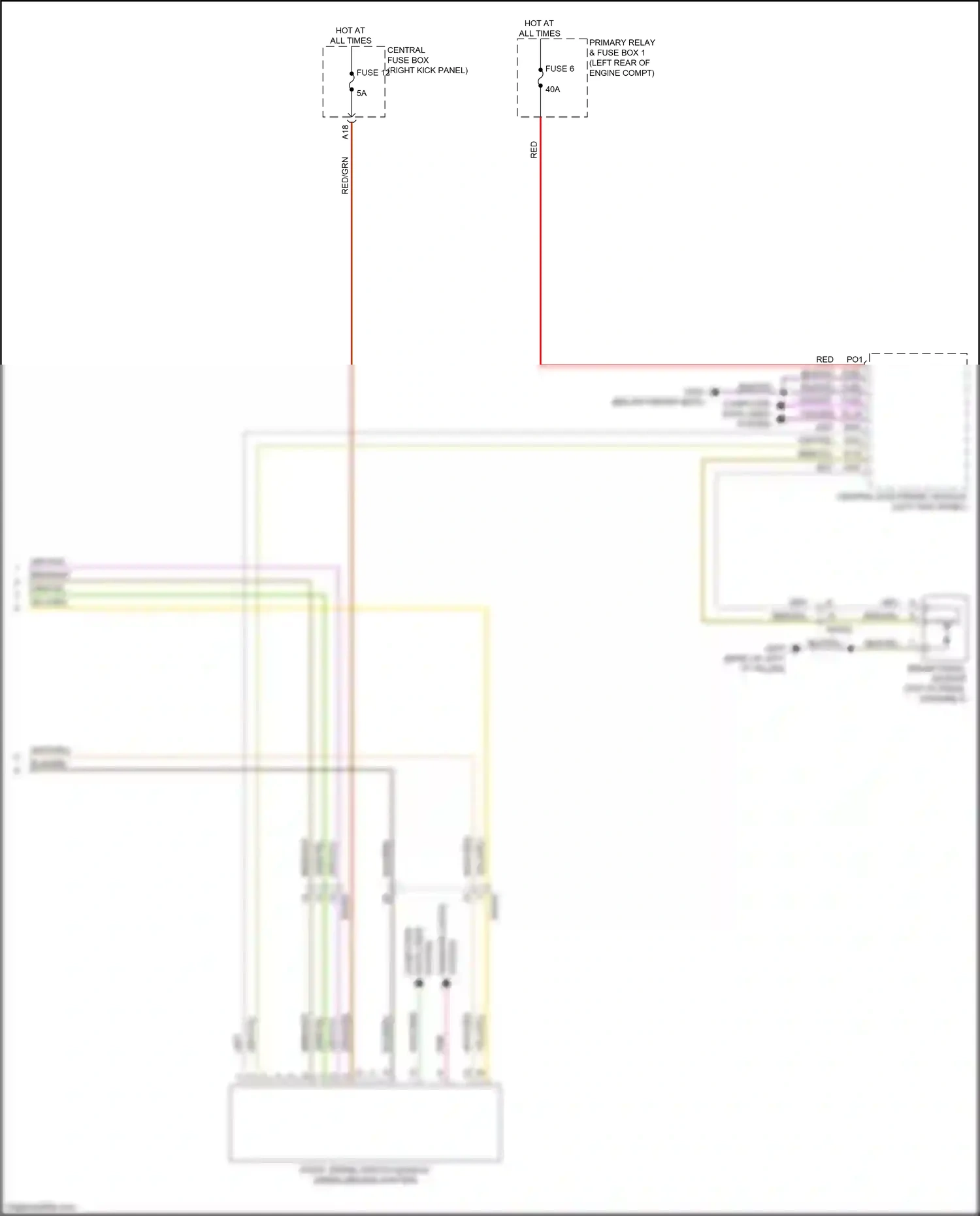 Wiring diagram data lines for Volvo XC90 II facelift (2019-2024) (2 of 3)